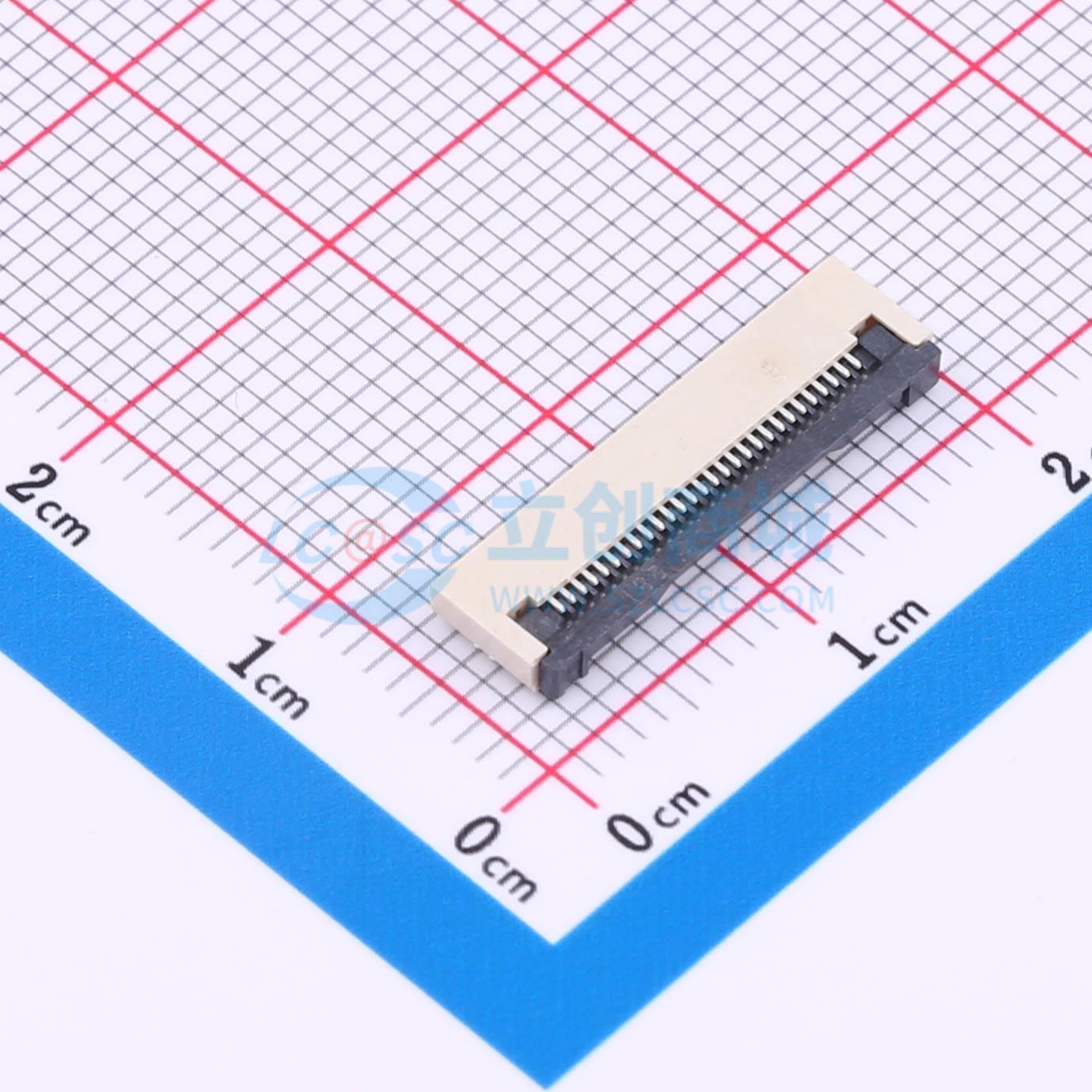 点击查看大图 FPC-0.5FX-28PWCR-H20实物图