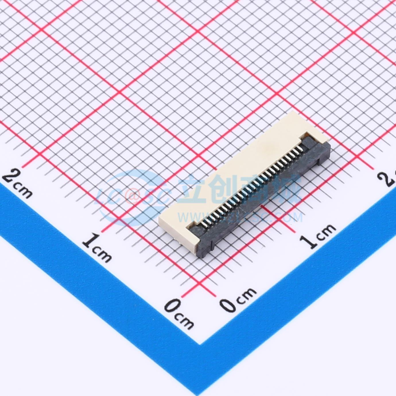 点击查看大图 ZX-0.5FPC-2H-QFX25P实物图