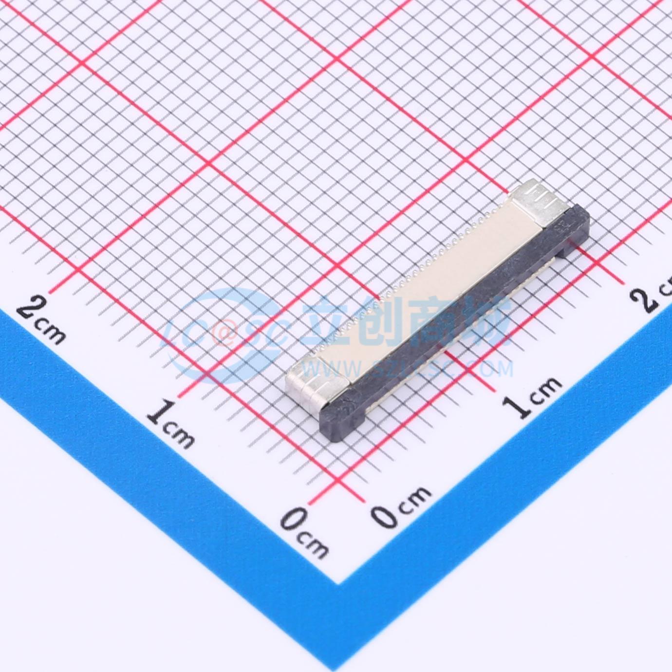 点击查看大图 FPC-0.5AX-28PWCR-H20实物图
