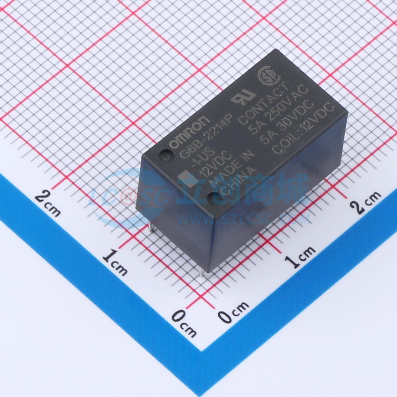 点击查看大图 G6B-2214P-1-US DC12实物图