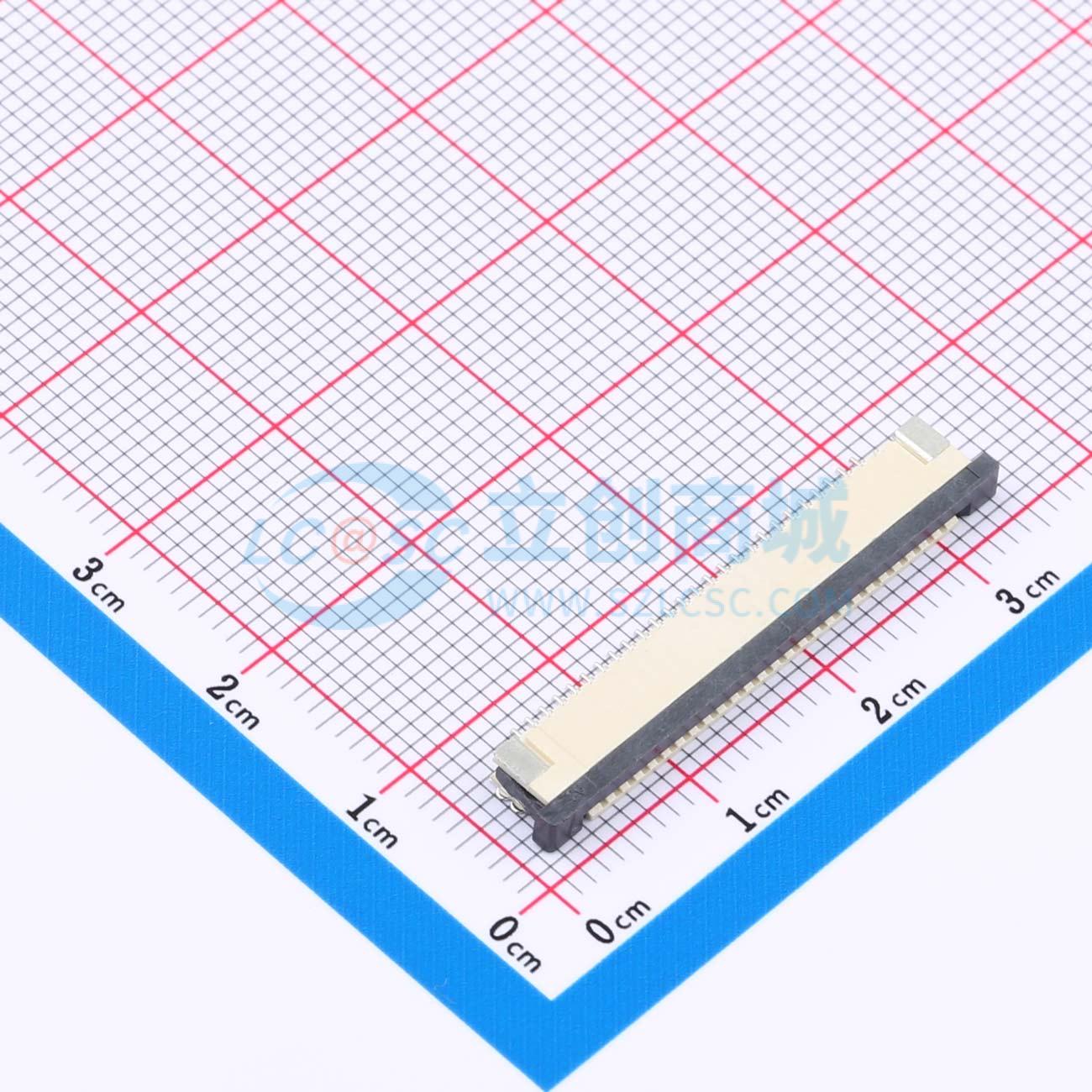 点击查看大图 FPC11-X1.0-26AH2.5实物图