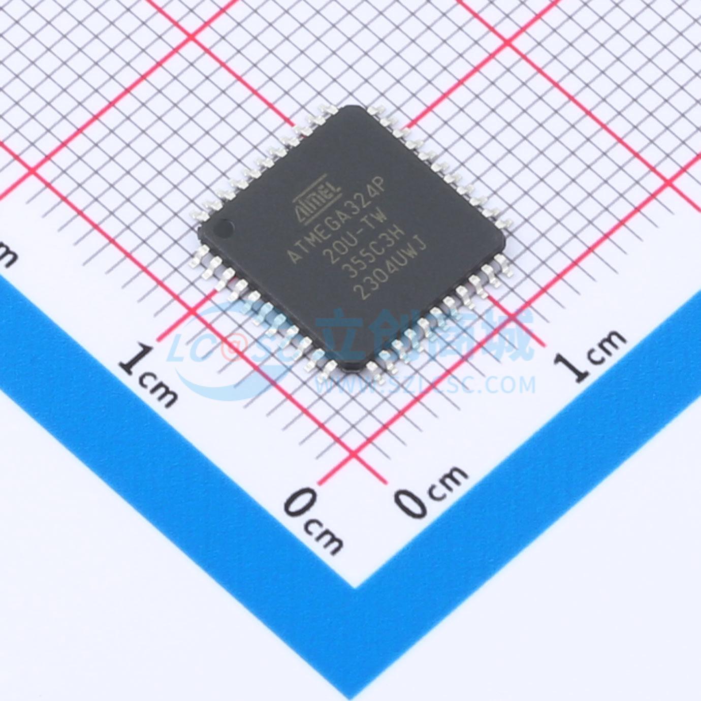 点击查看大图 ATMEGA324P-20AUR实物图
