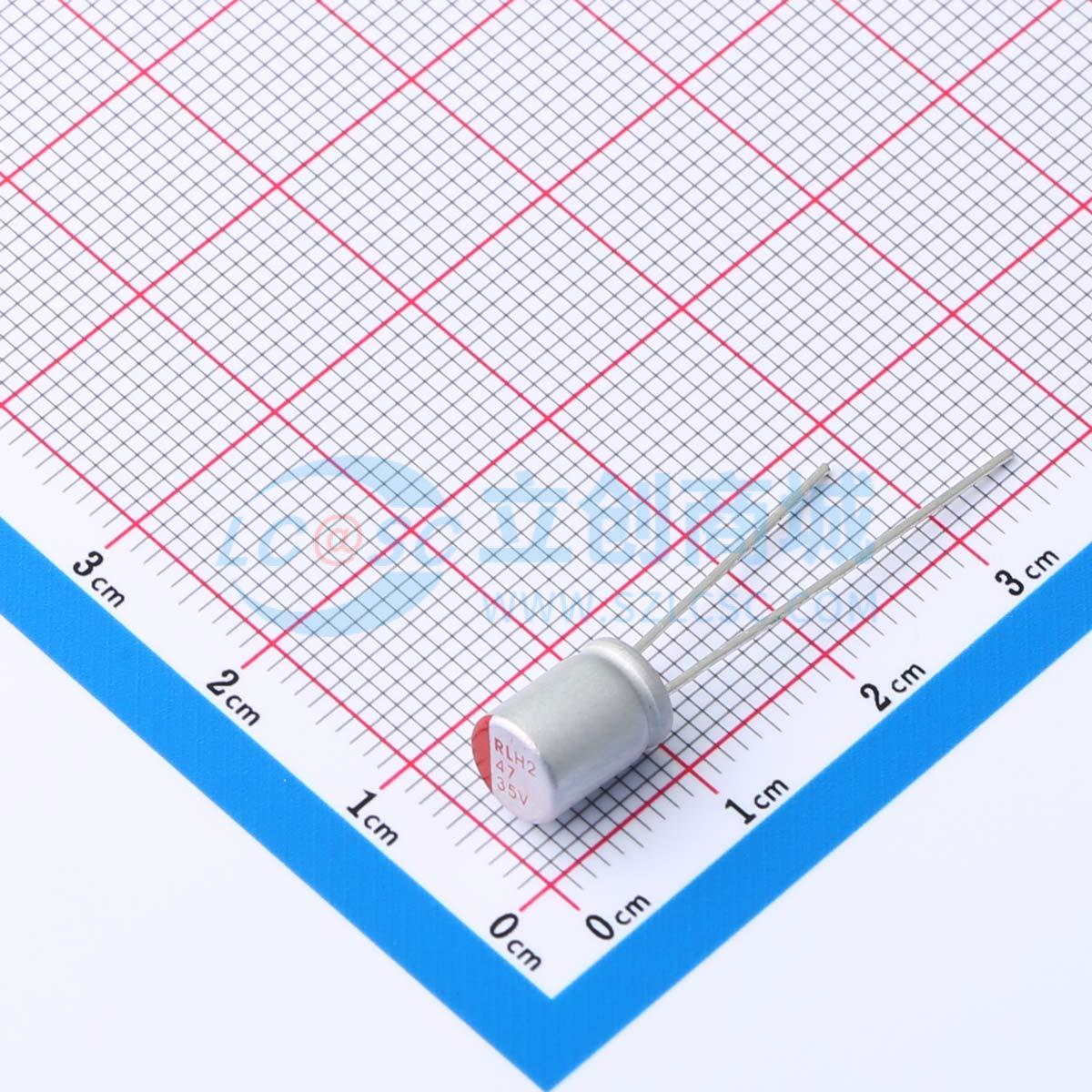 点击查看大图 JBLH2470M035C080RLM 47UF 35V实物图