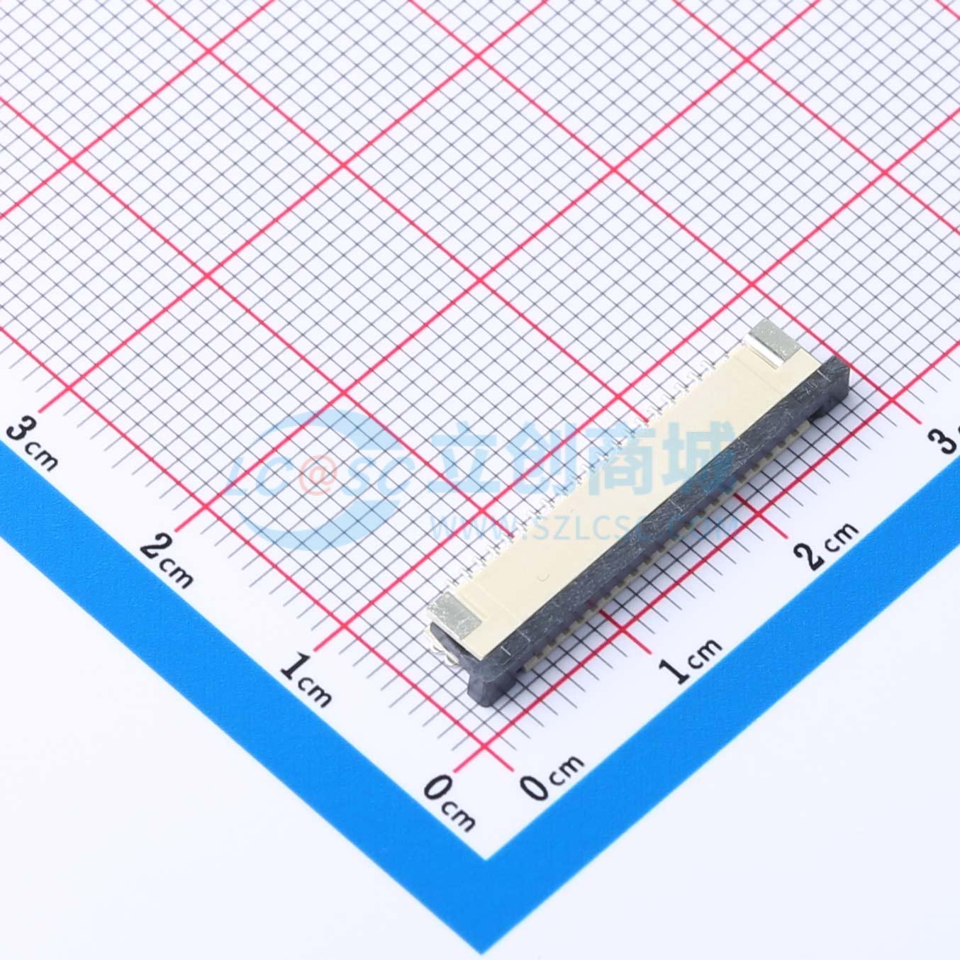 点击查看大图 FPC11-X1.0-20AH2.5实物图