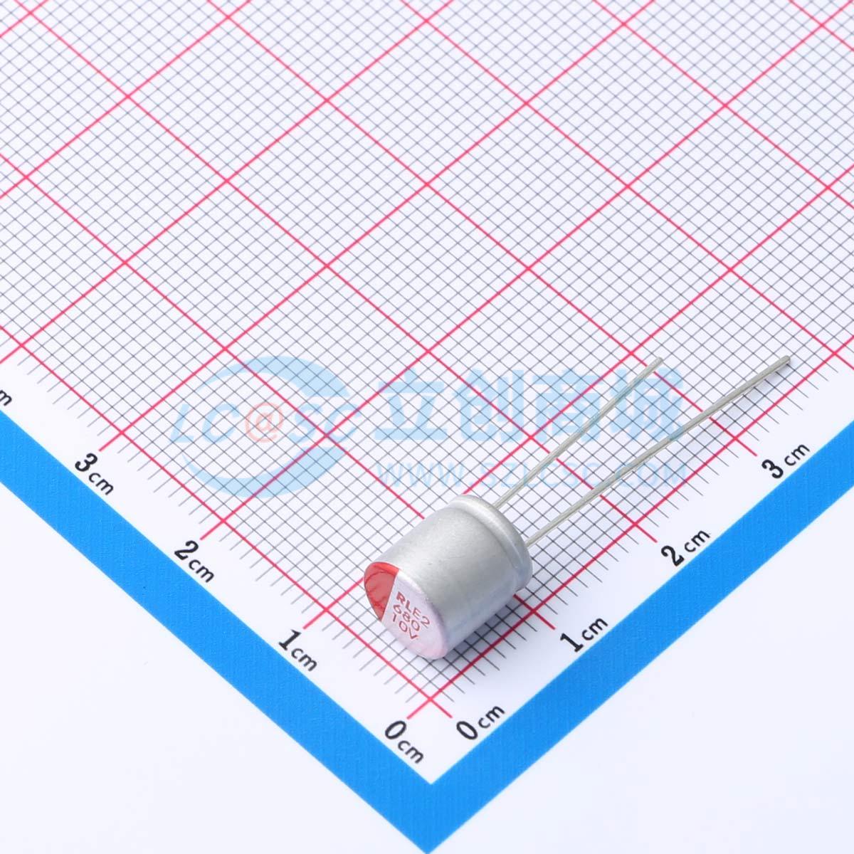 点击查看大图 JBLE2681M010D090RLM 680UF 10V实物图