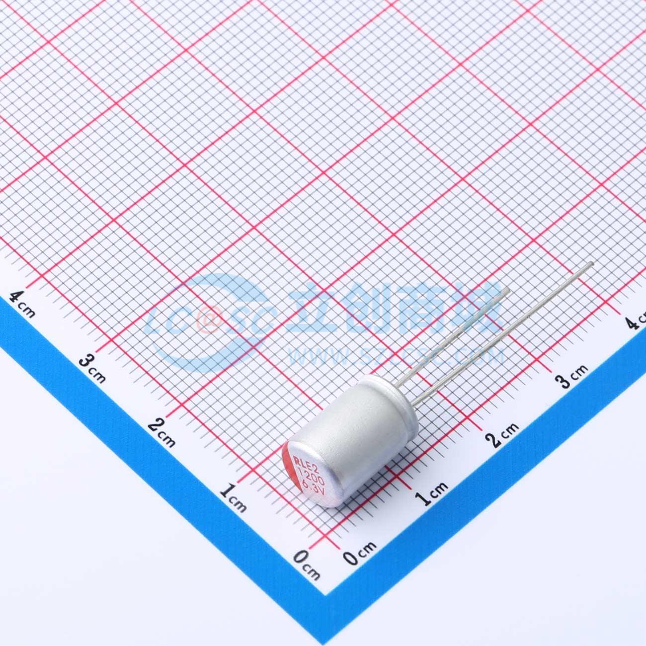 点击查看大图 JBLE2122M6R3D120RLM 1200UF 6.3V实物图