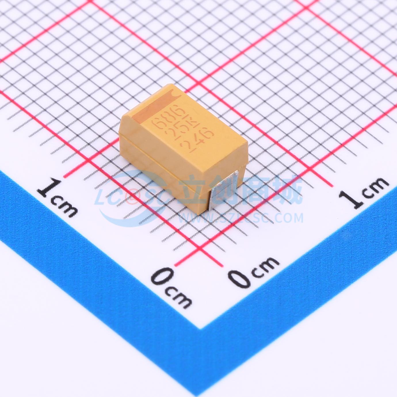 T495X686M025ATE200实物图