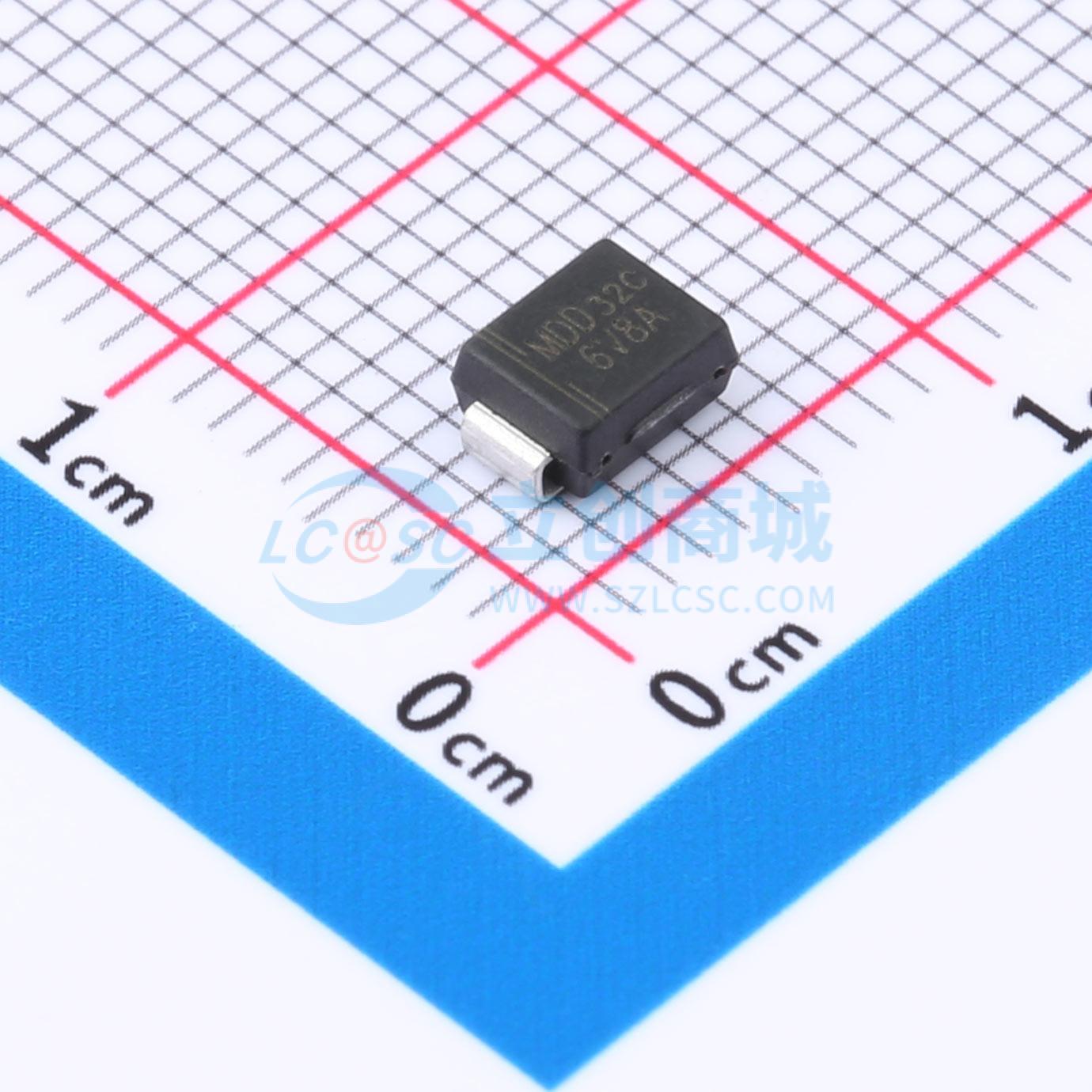 点击查看大图 P6SMB6.8A实物图