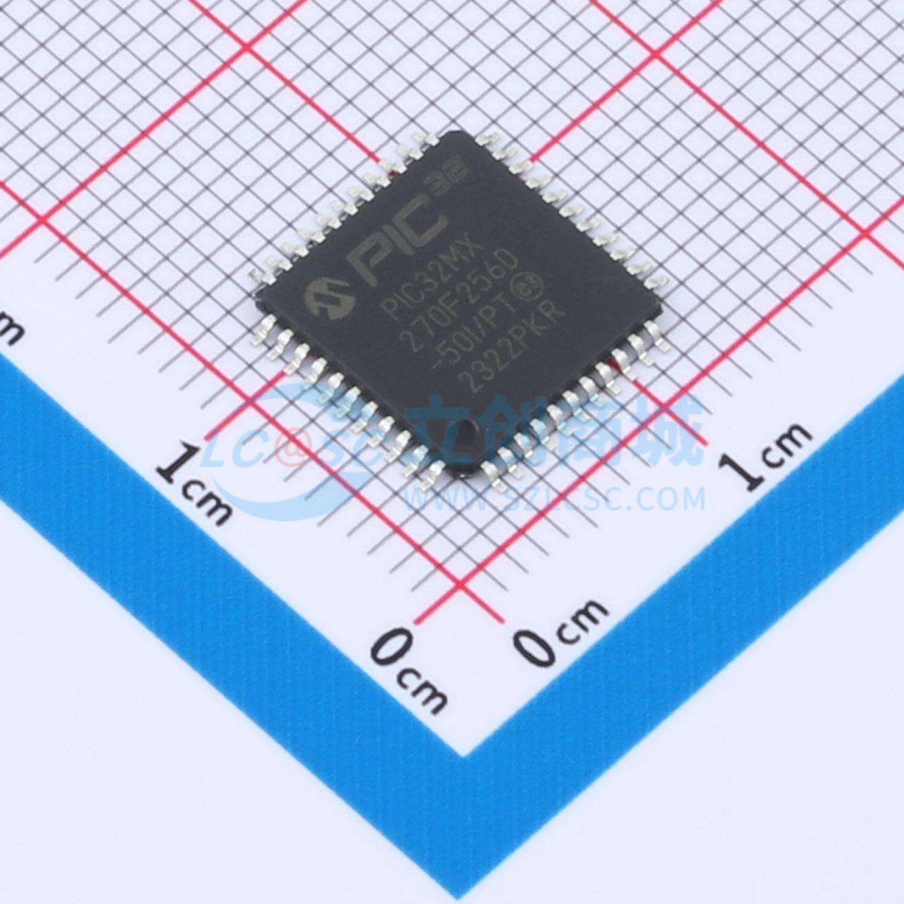 点击查看大图 PIC32MX270F256D-50I/PT实物图