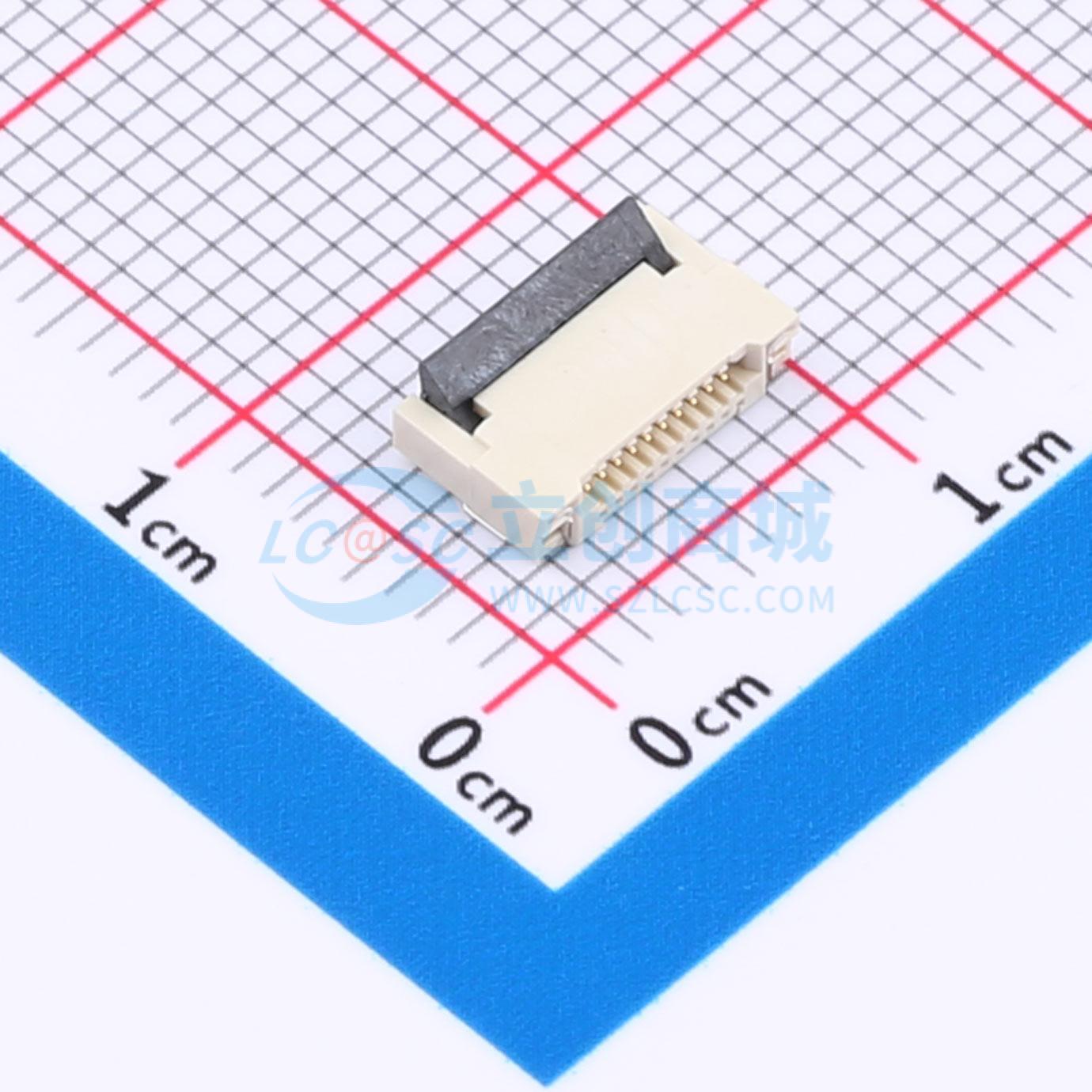 点击查看大图 HC-FPC-0.5-10P-FHH20实物图