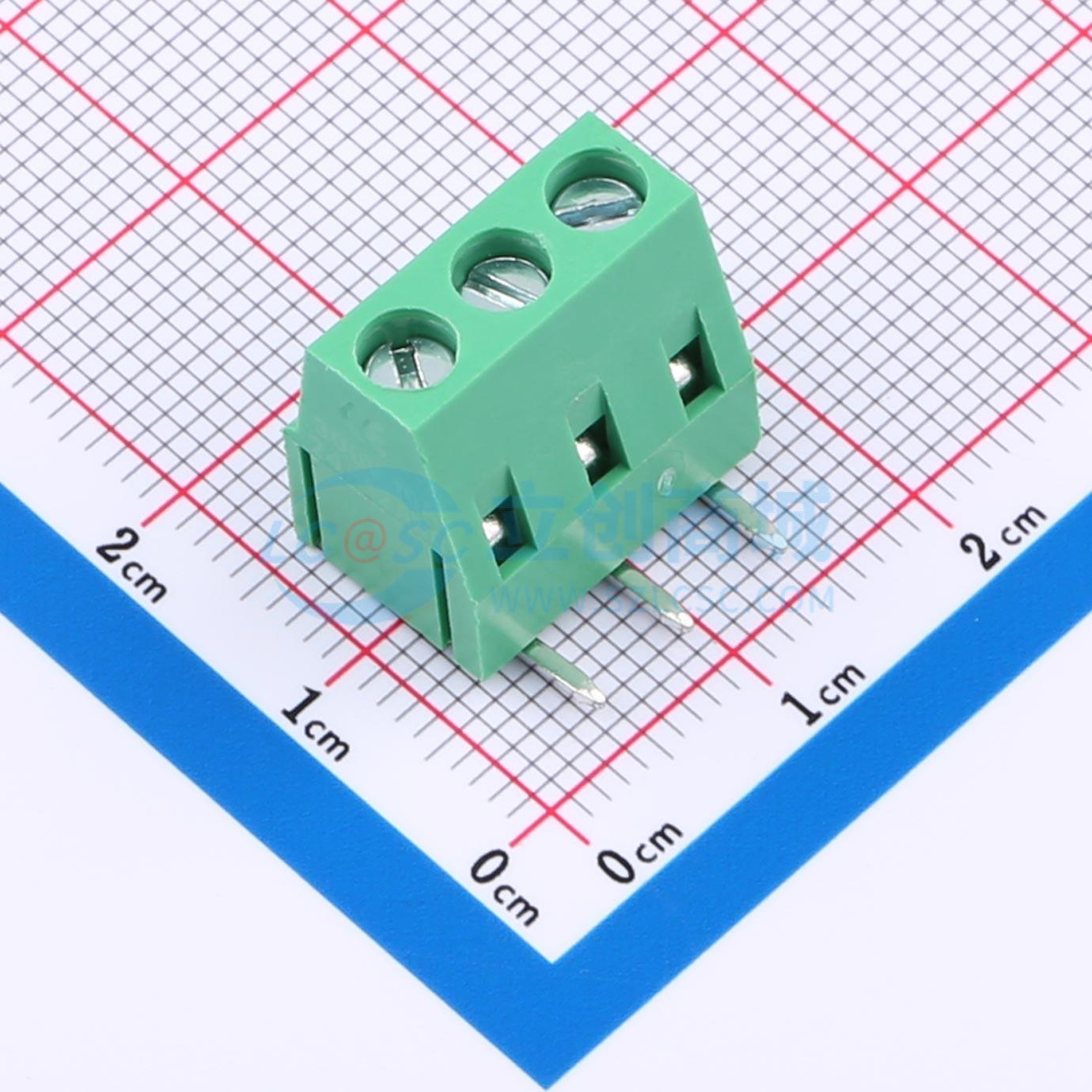 点击查看大图 MX128R-5.08-03P-GN01-Cu-Y-A实物图