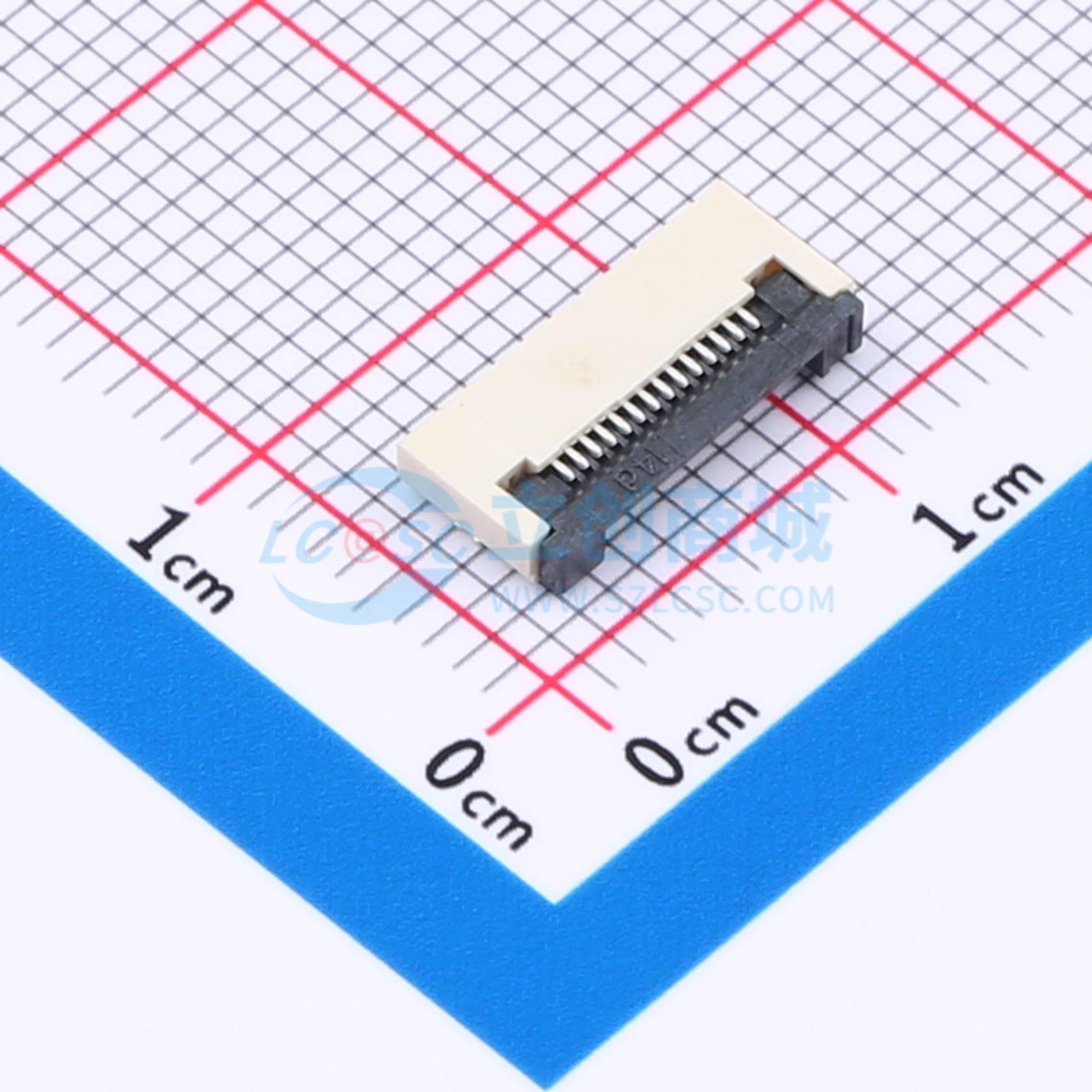 HC-FPC-0.5-14P-FH20实物图