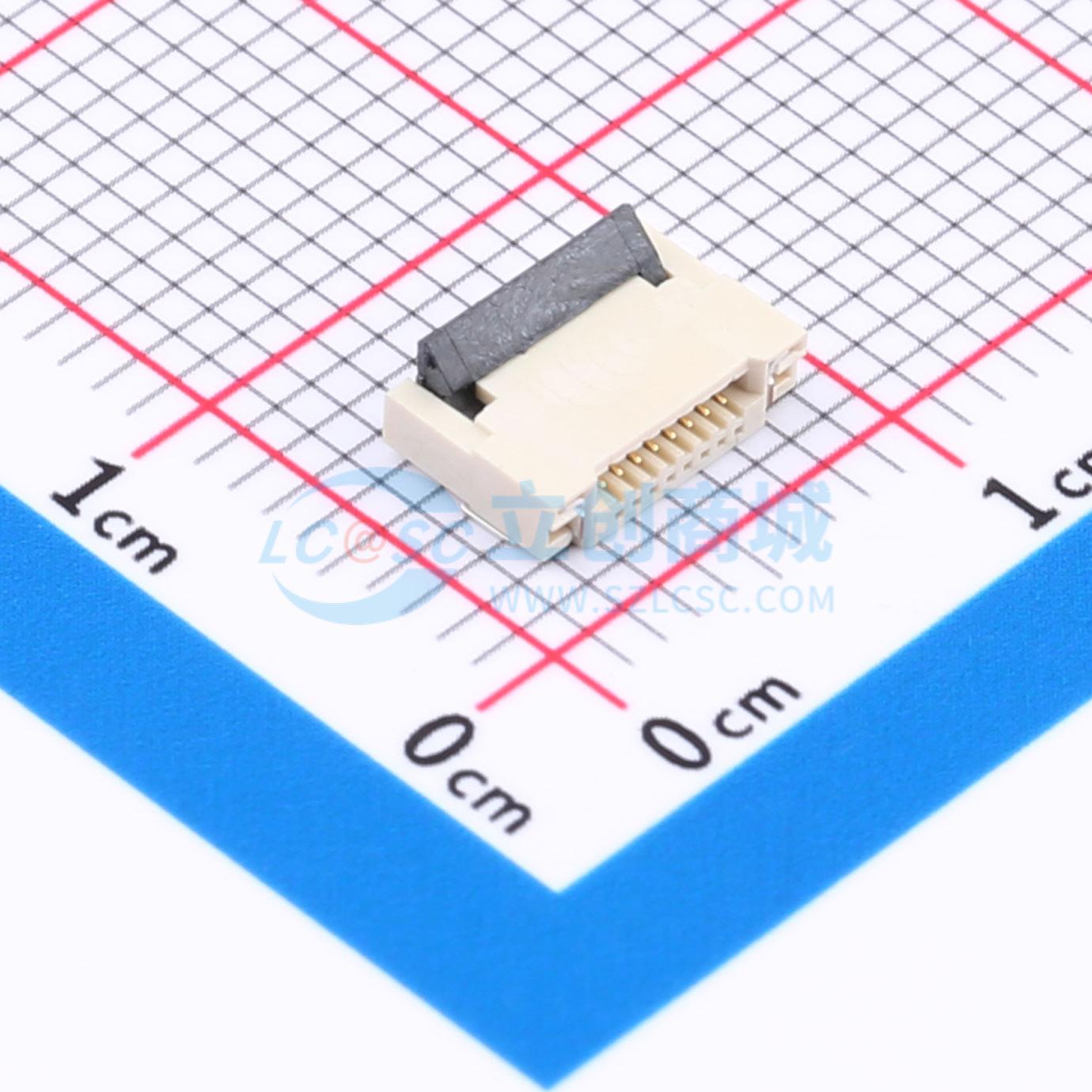点击查看大图 HC-FPC-0.5-8P-FHH20实物图