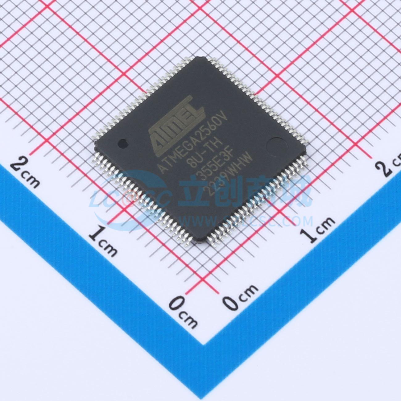 ATMEGA2560V-8AUR实物图