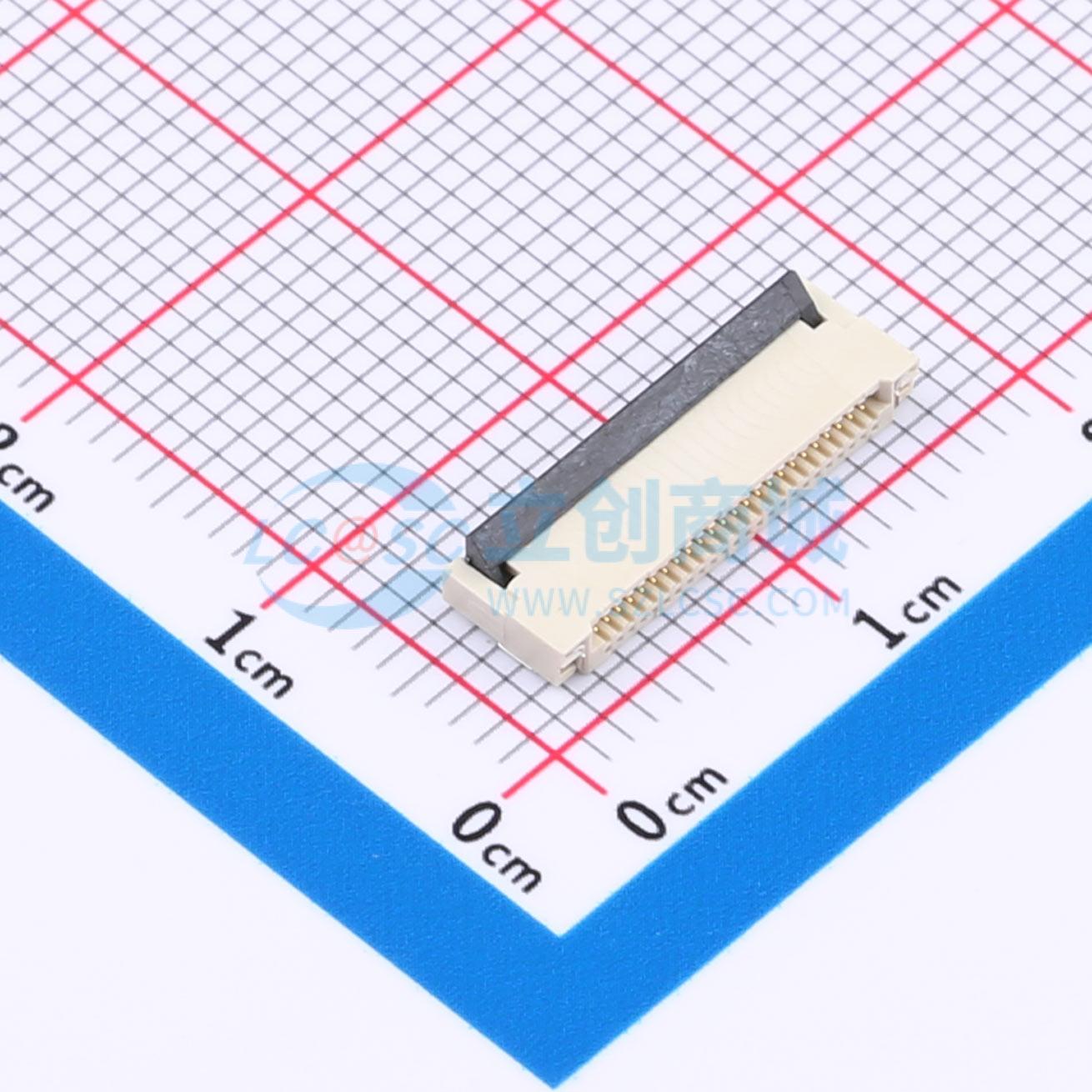 点击查看大图 HC-FPC-0.5-24P-FHH20实物图