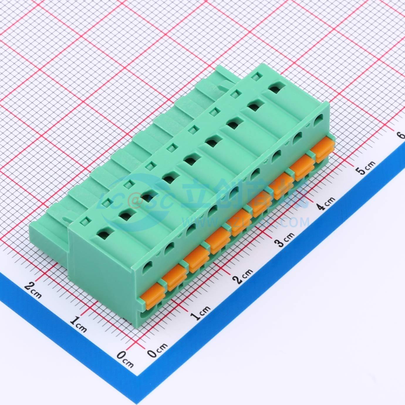 MX2EDGKD-5.08-09P-GN01-Cu-A实物图