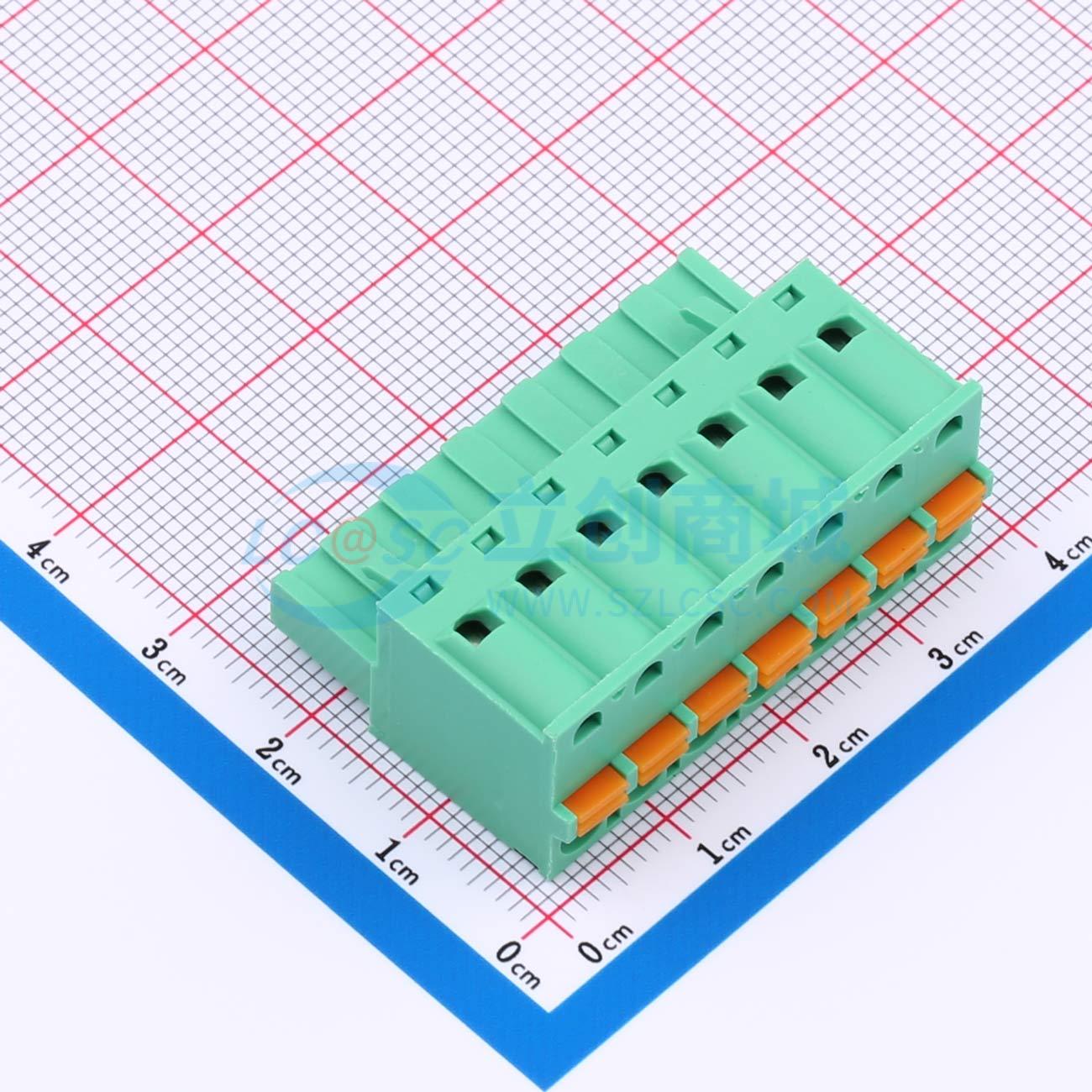 点击查看大图 MX2EDGKD-5.08-07P-GN01-Cu-A实物图