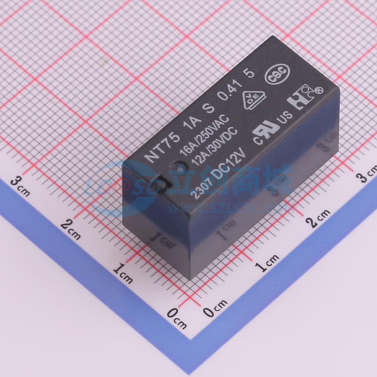 点击查看大图 NT75 1AS0.41 5 16 DC12V black实物图