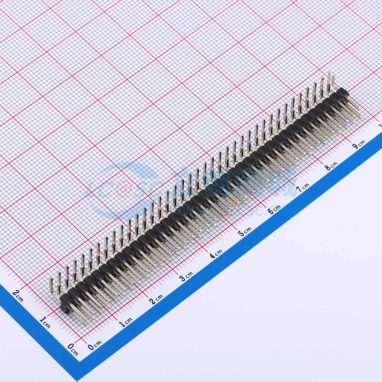 点击查看大图 KH-2.54PH90-2X38P-L13.8.18.8实物图