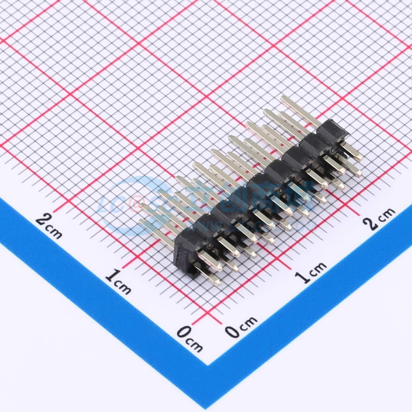 点击查看大图 KH-2.54PH180-2X9P-L11.5实物图