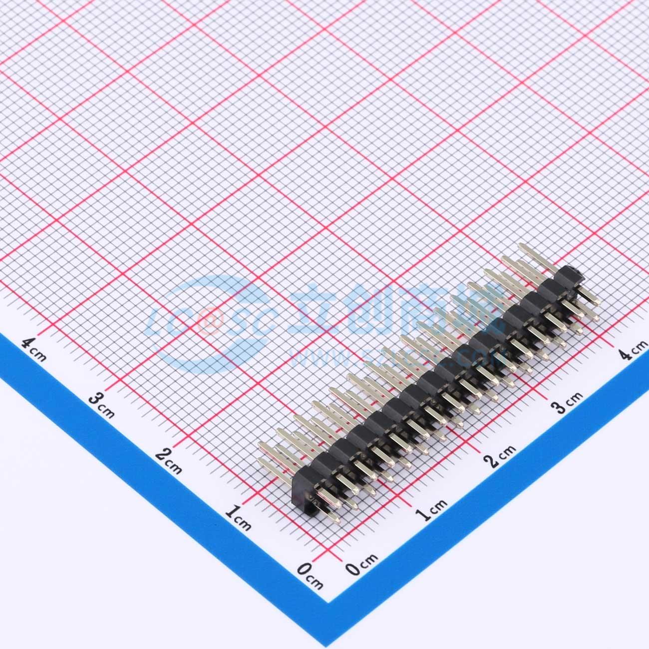 点击查看大图 KH-2.54PH180-2X16P-L11.5实物图