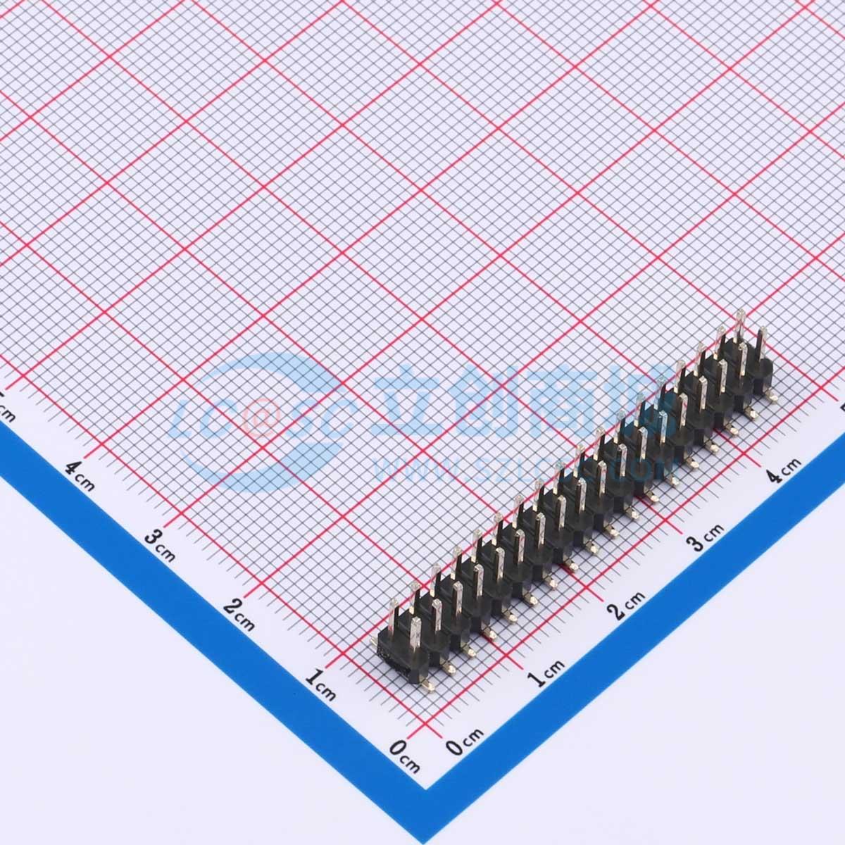 点击查看大图 KH-2.54PH-2X18P-L11.0-SMT实物图