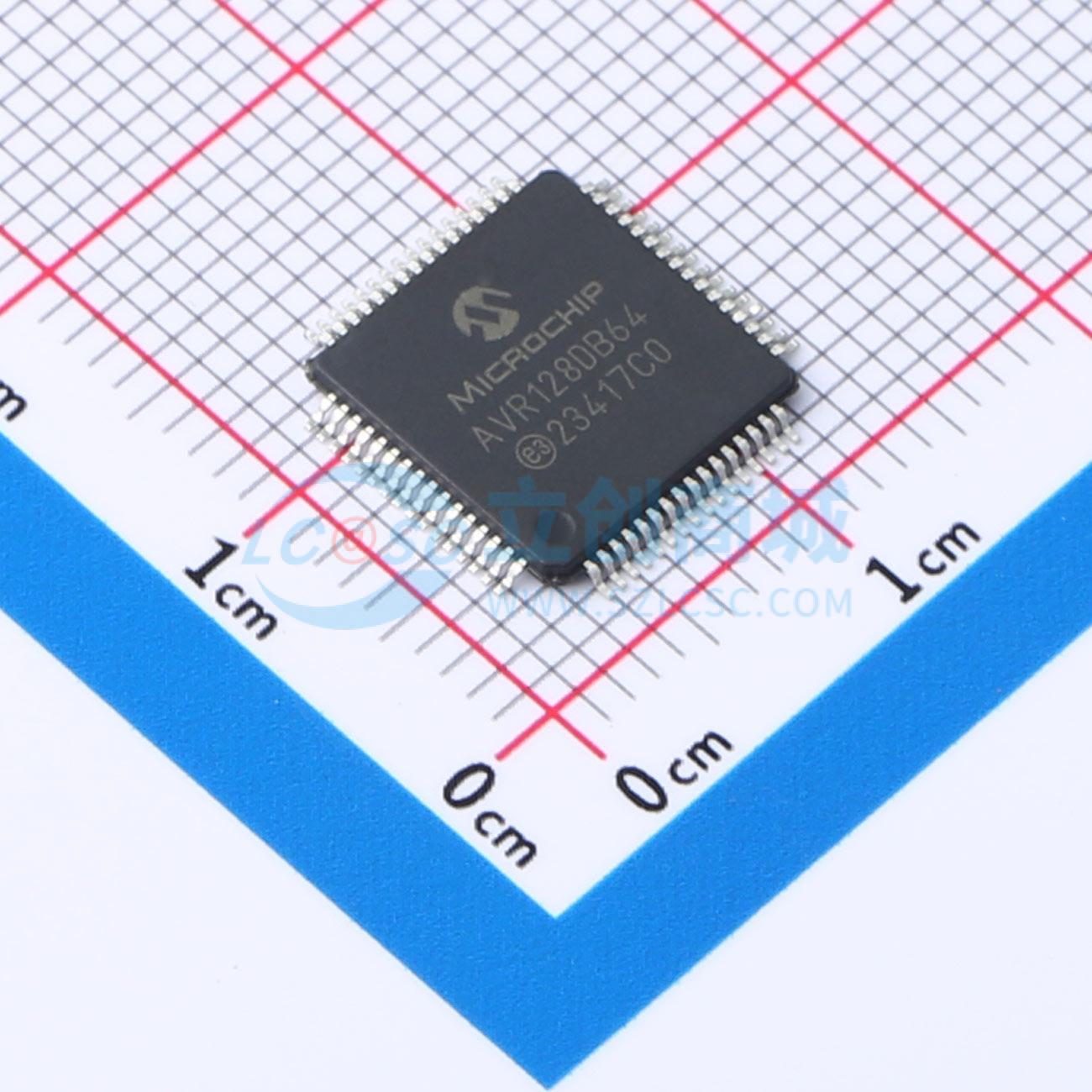 点击查看大图 AVR128DB64-I/PT实物图