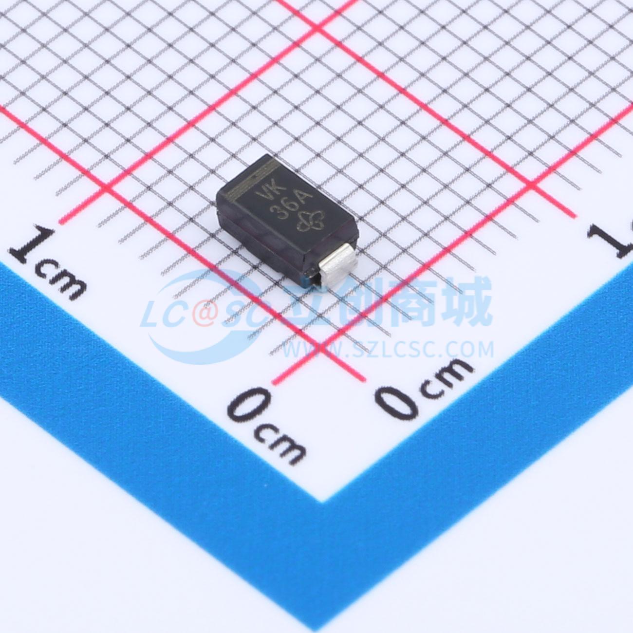 点击查看大图 SMAJ130A-E3/61实物图