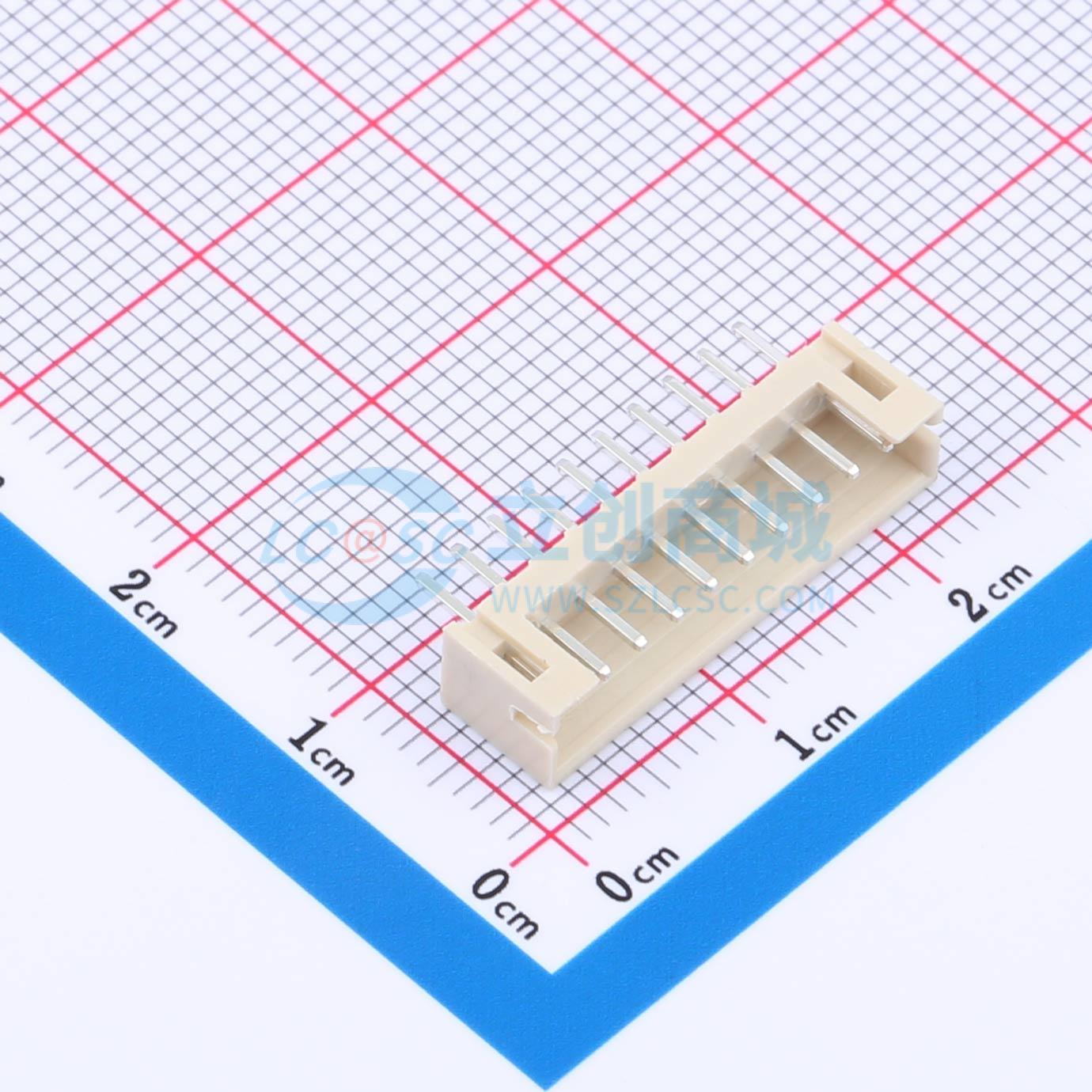 点击查看大图 HX 2.0mm-10P ZZ-MS实物图