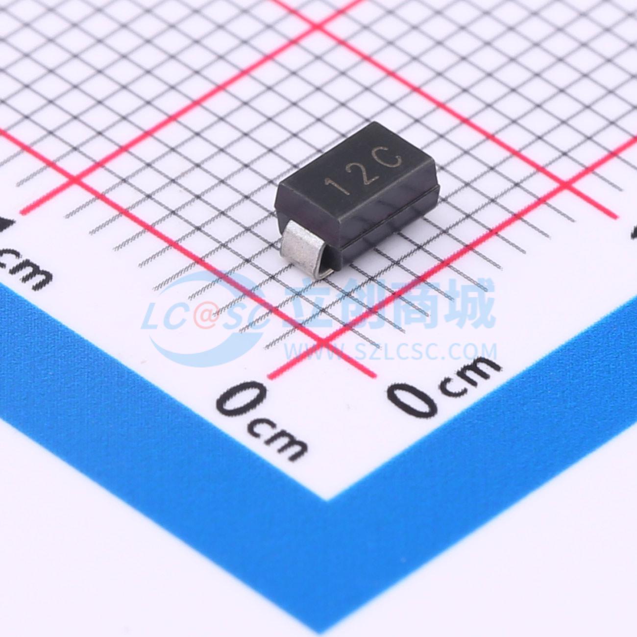 点击查看大图 P4SMA12CA(MS)实物图