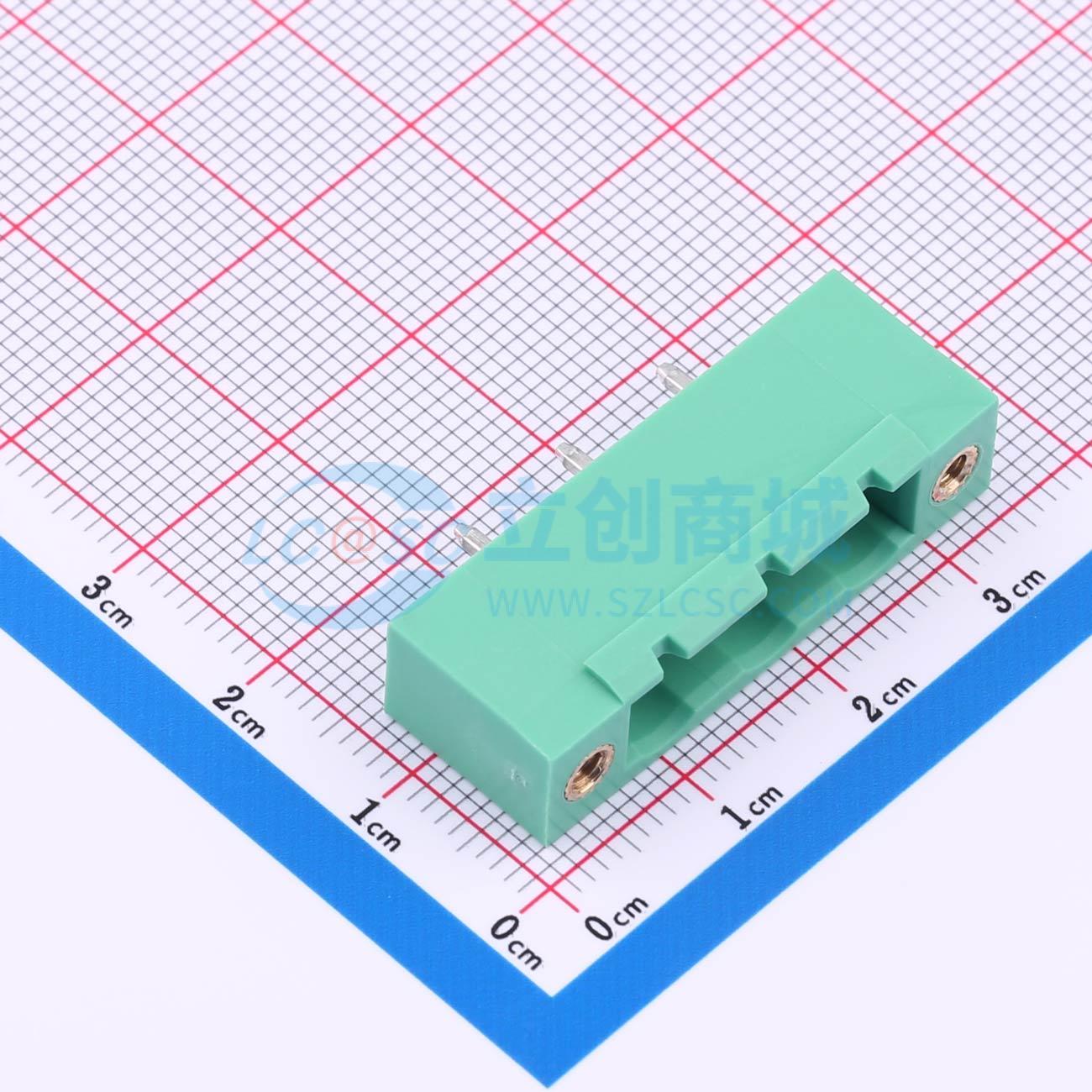 点击查看大图 MX2EDGVM-7.62-03P-GN01-Cu-A实物图