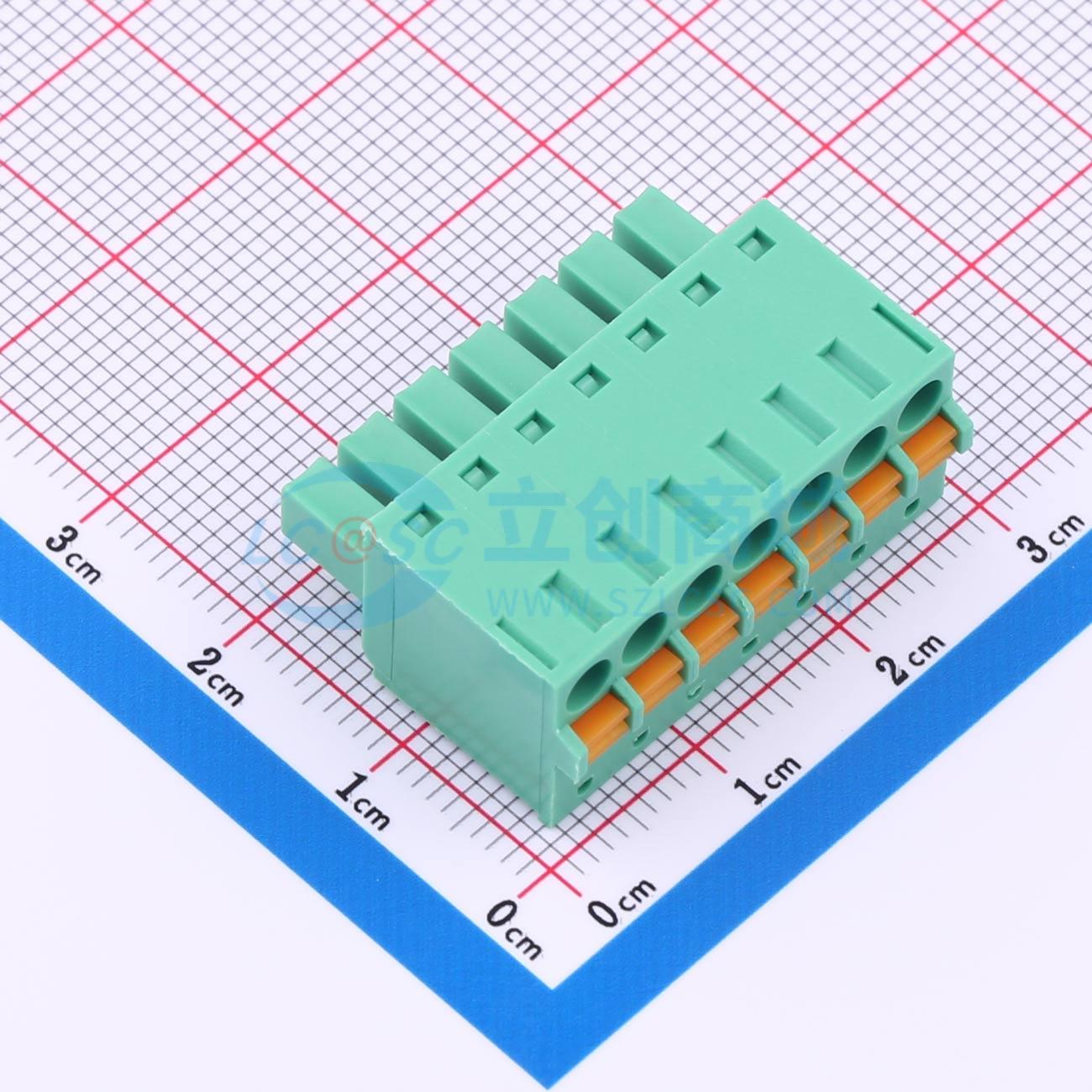 点击查看大图 MX15EDGKD-3.81-07P-GN01-Cu-A实物图