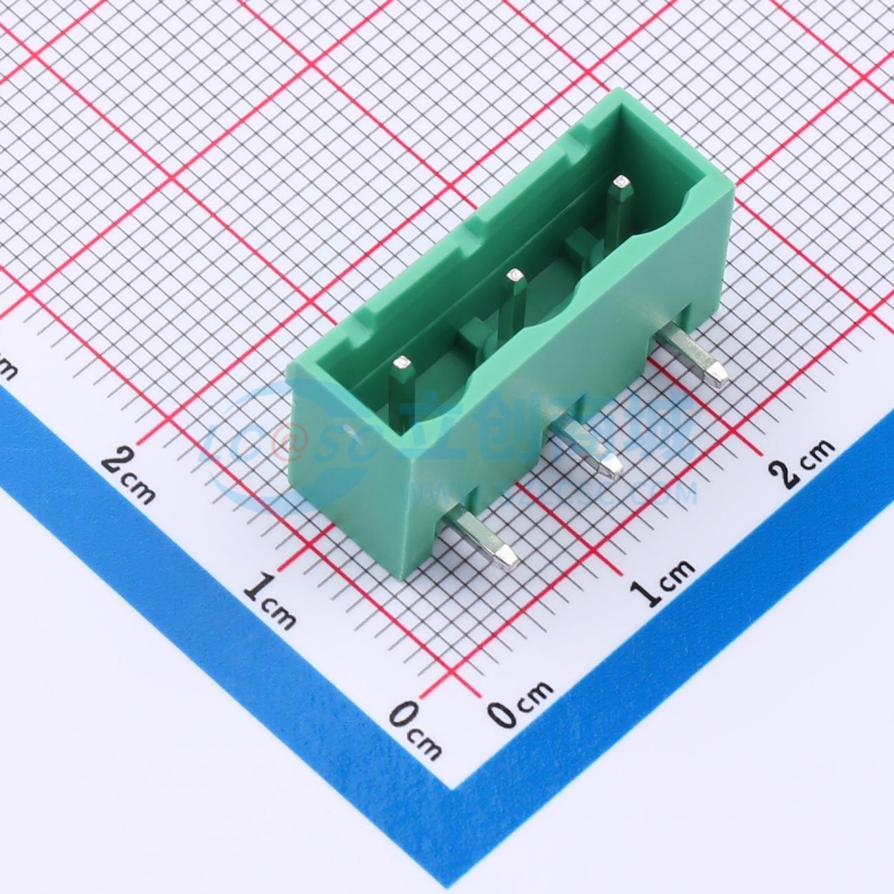 点击查看大图 MX2EDGRC-7.62-03P-GN01-Cu-A实物图