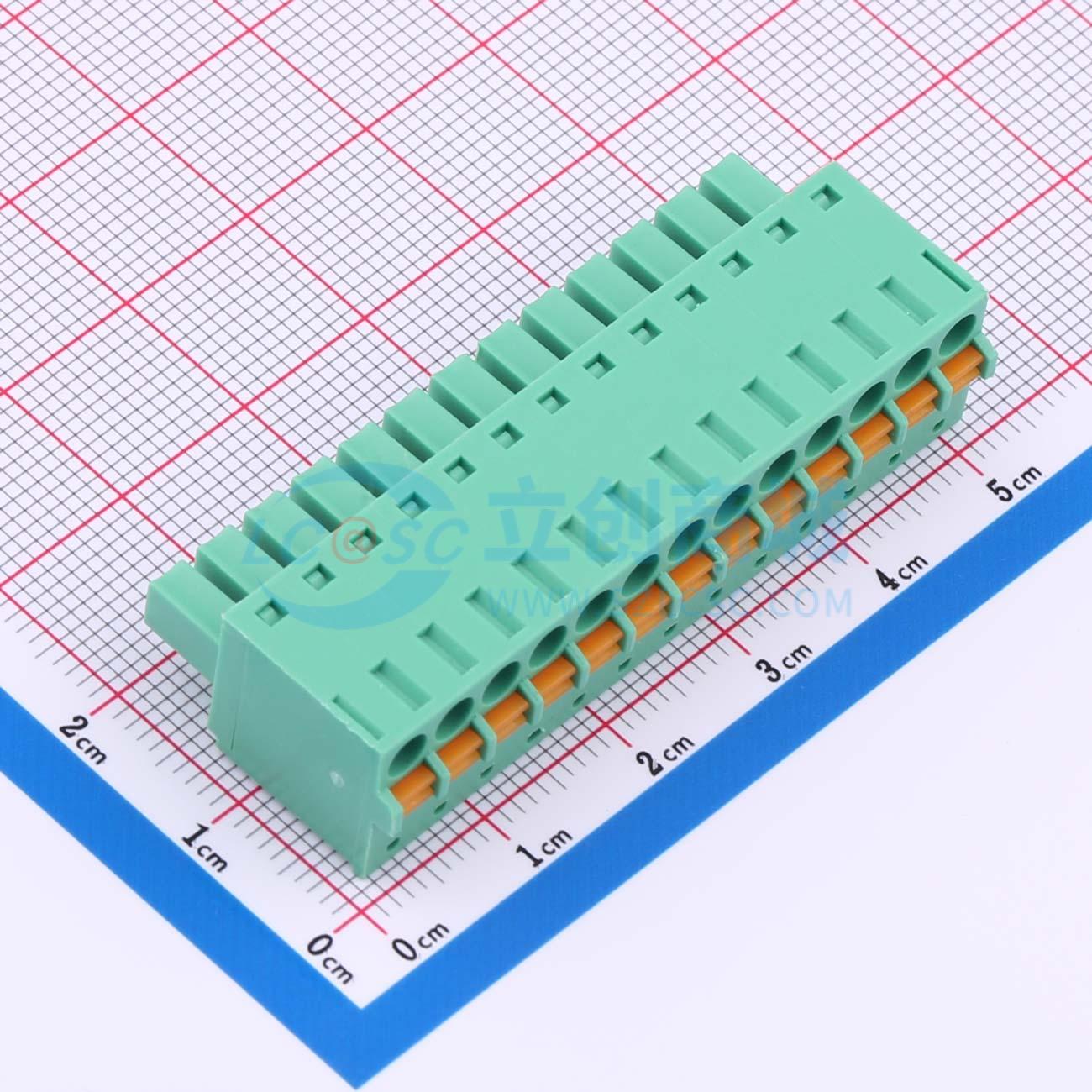 点击查看大图 MX15EDGKD-3.81-13P-GN01-Cu-A实物图