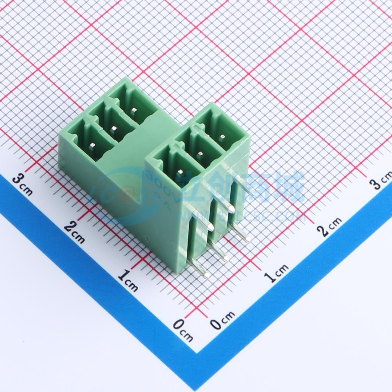 KF2EDGRT-3.81-2*3P实物图