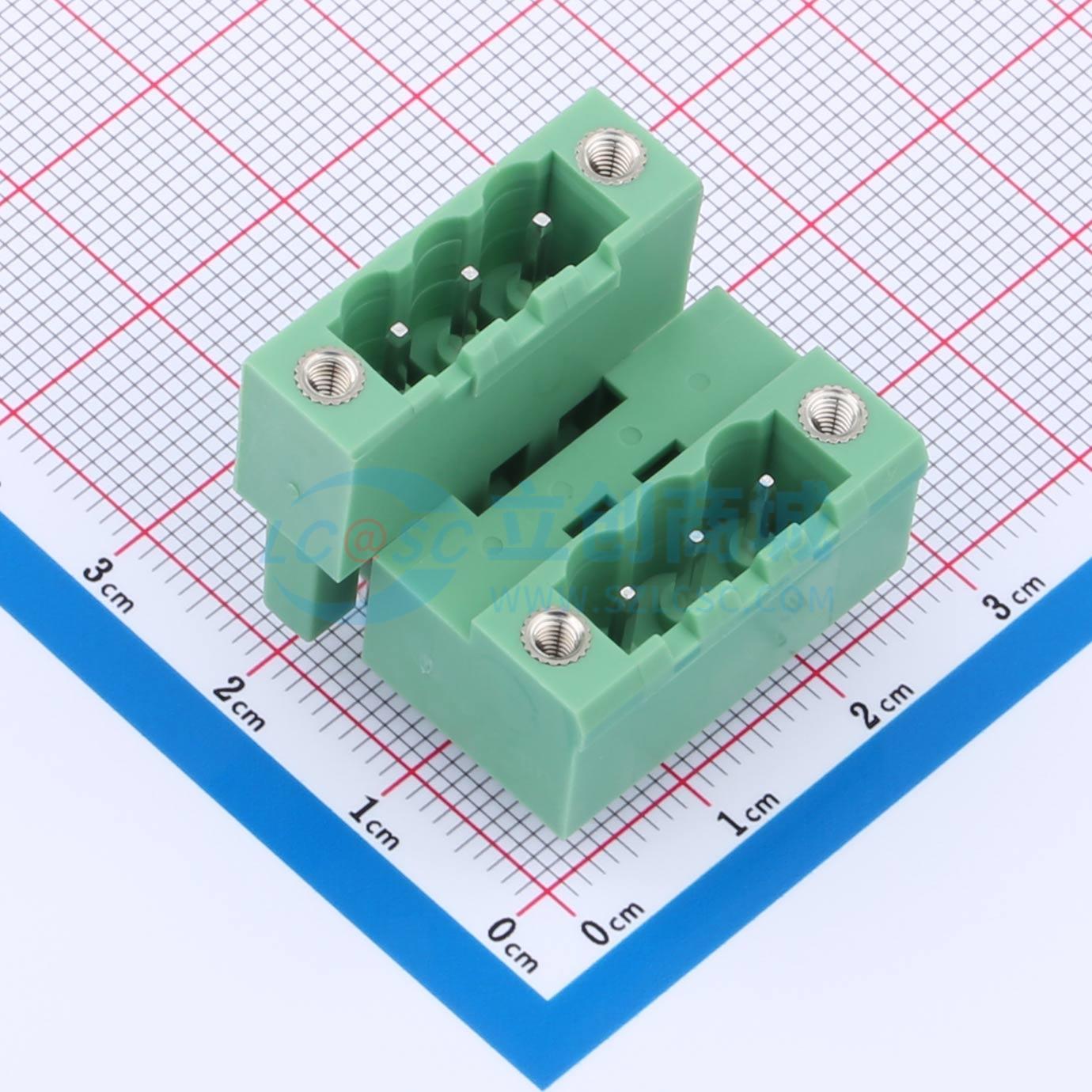 KF2EDGVTM-5.08-2*3P实物图