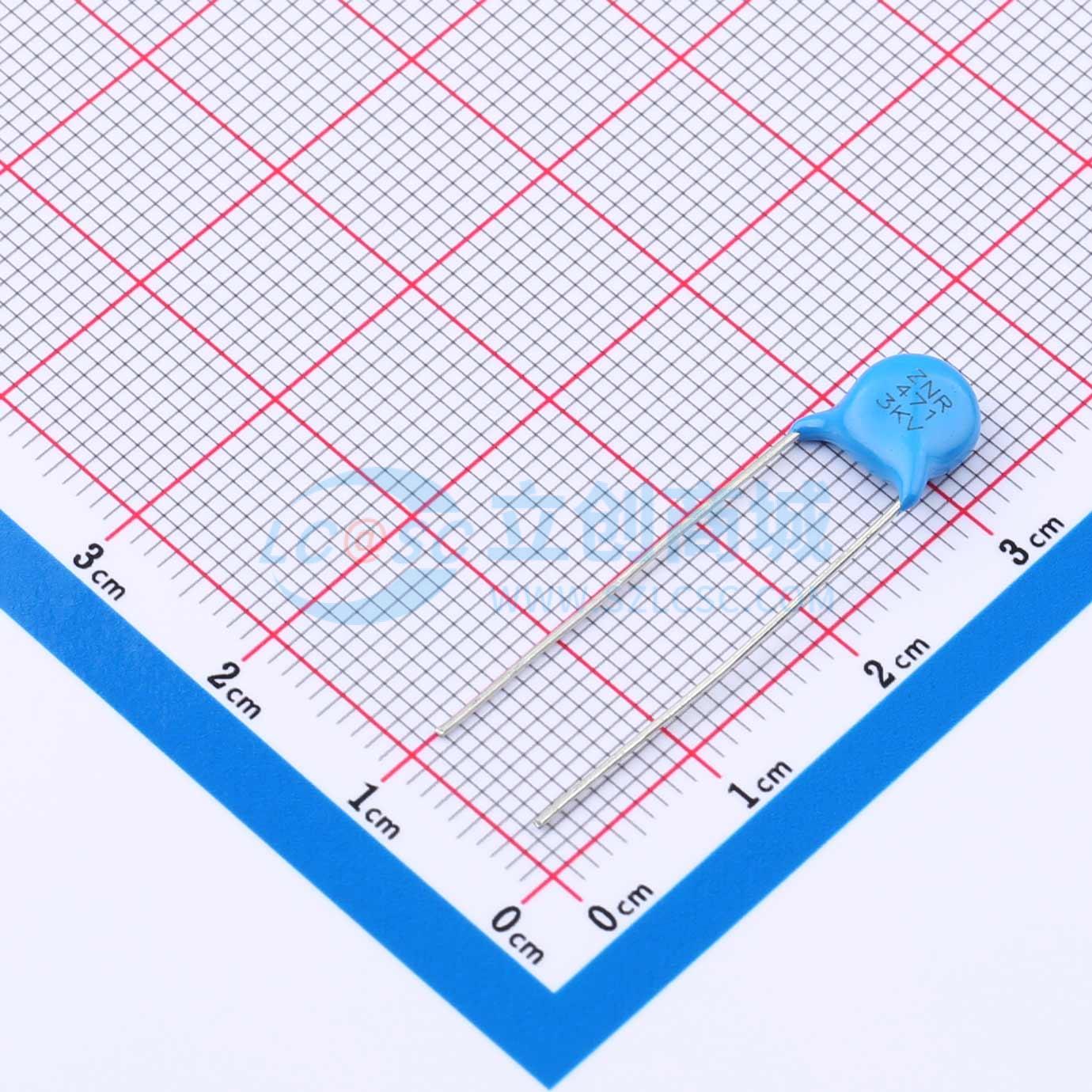 点击查看大图 CC3F471MD1IEB46J61MF实物图