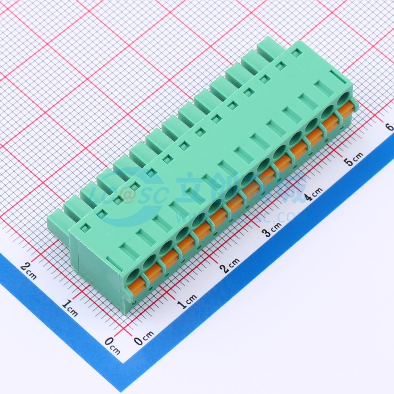 点击查看大图 MX15EDGKD-3.81-14P-GN01-Cu-A实物图