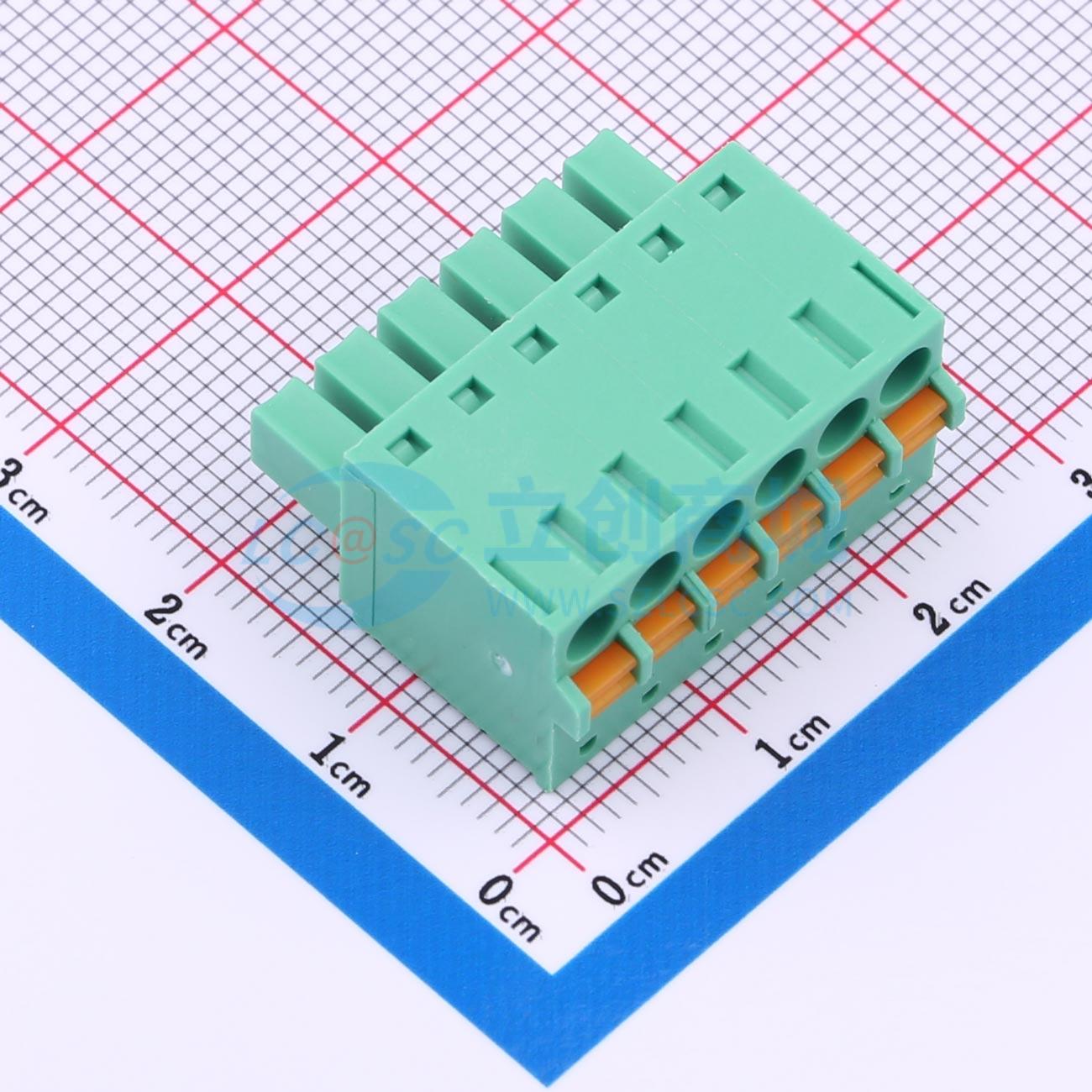 点击查看大图 MX15EDGKD-3.81-06P-GN01-Cu-A实物图