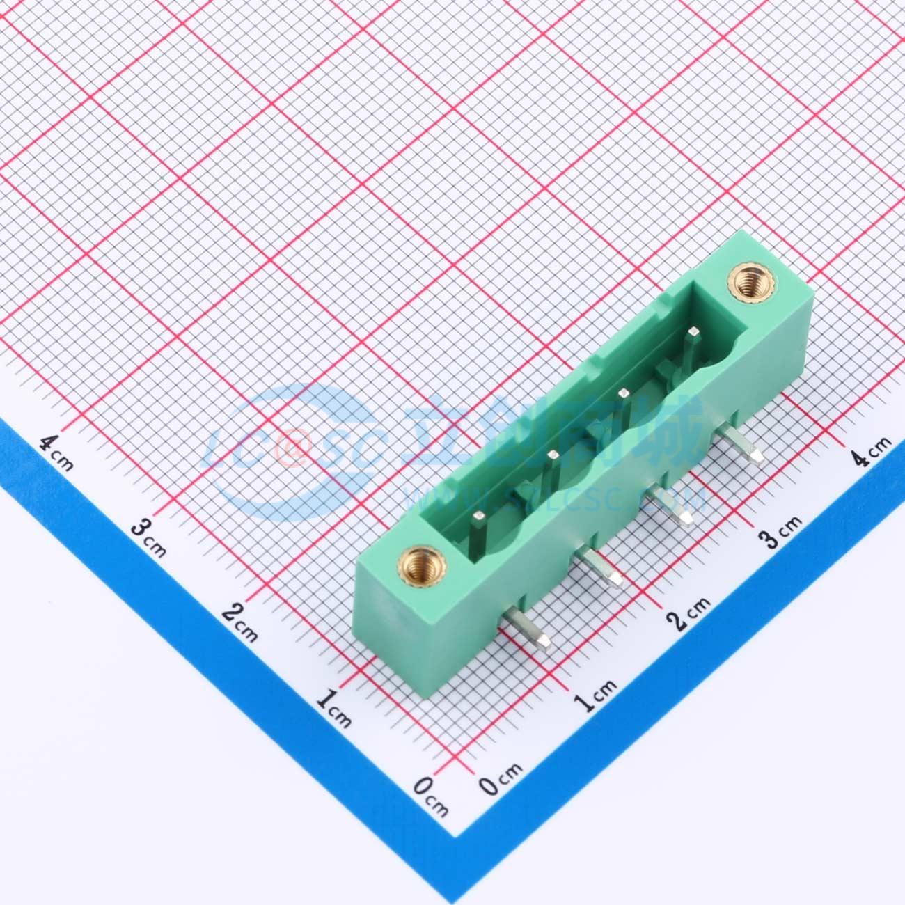 点击查看大图 MX2EDGRM-7.62-04P-GN01-Cu-A实物图