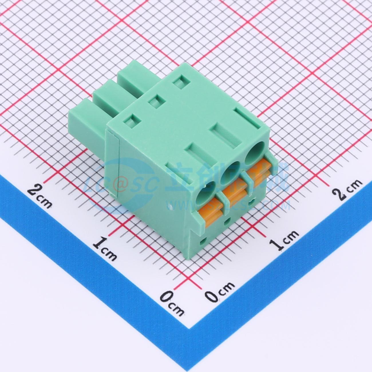 点击查看大图 MX15EDGKD-3.81-03P-GN01-Cu-A实物图