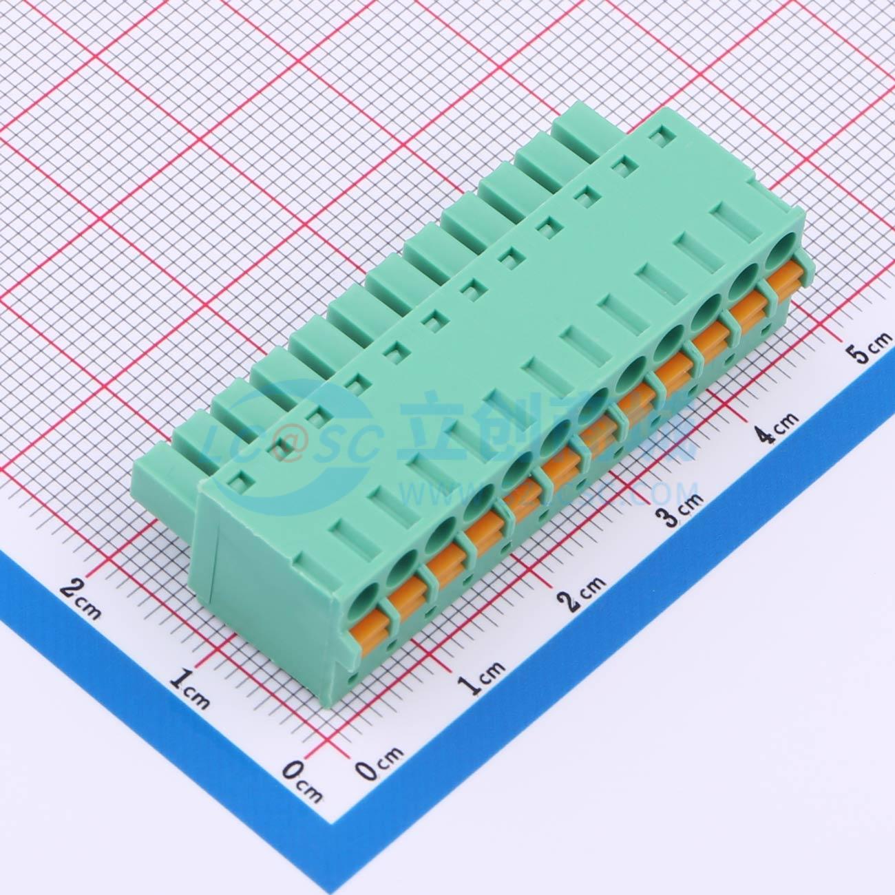 点击查看大图 MX15EDGKD-3.81-12P-GN01-Cu-A实物图