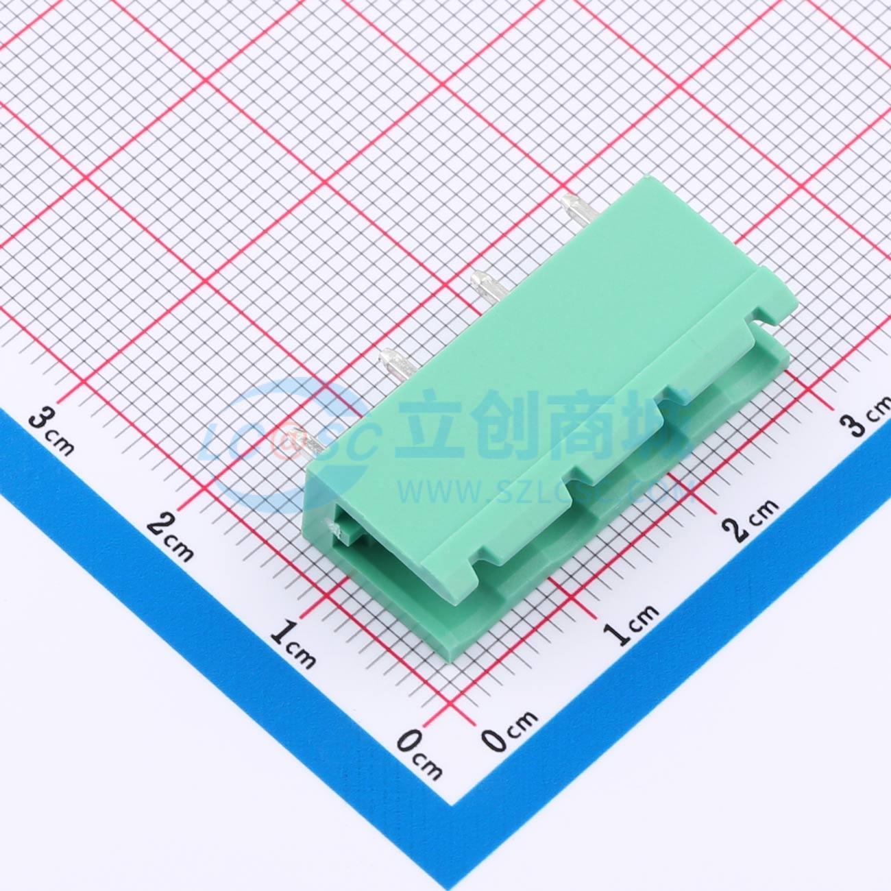 点击查看大图 MX2EDGV-7.62-04P-GN01-Cu-A实物图