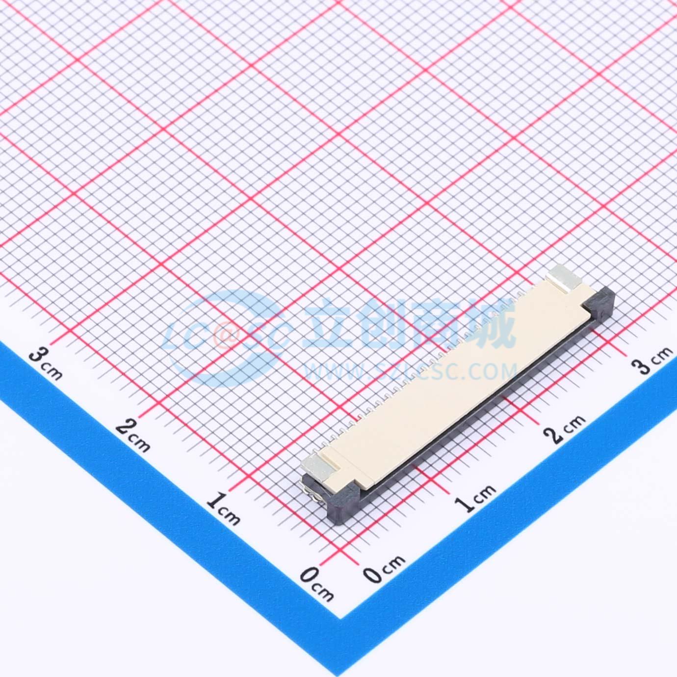 点击查看大图 FPC-1.0AS-24PWCR-H25实物图