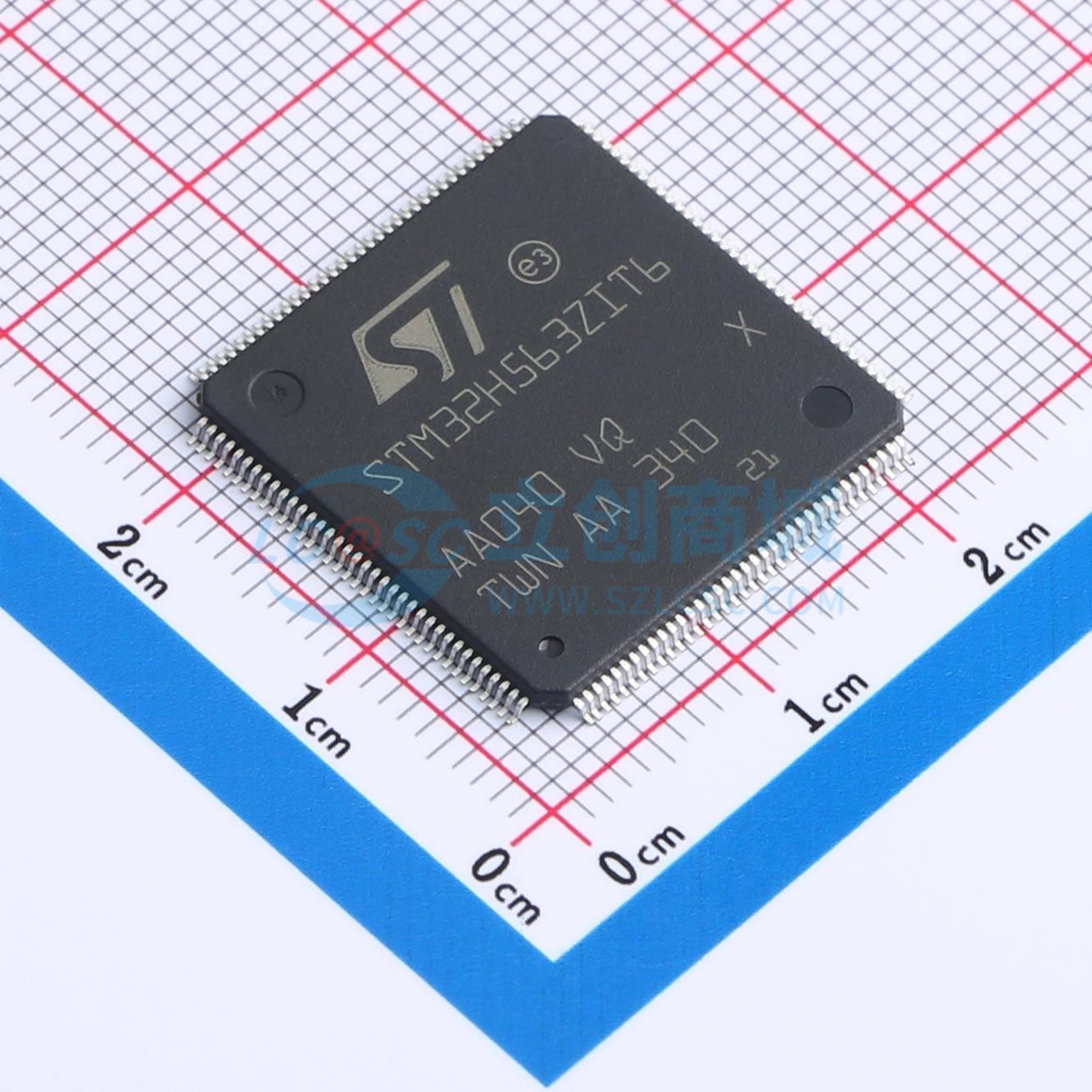 STM32H563ZIT6实物图