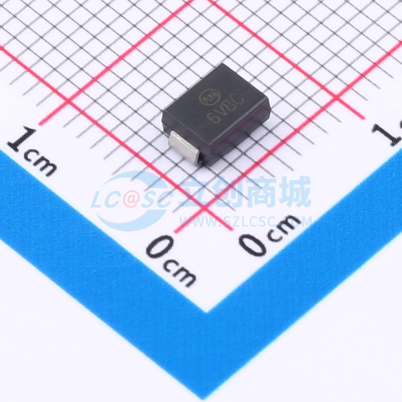 点击查看大图 P6SMB6.8CA实物图