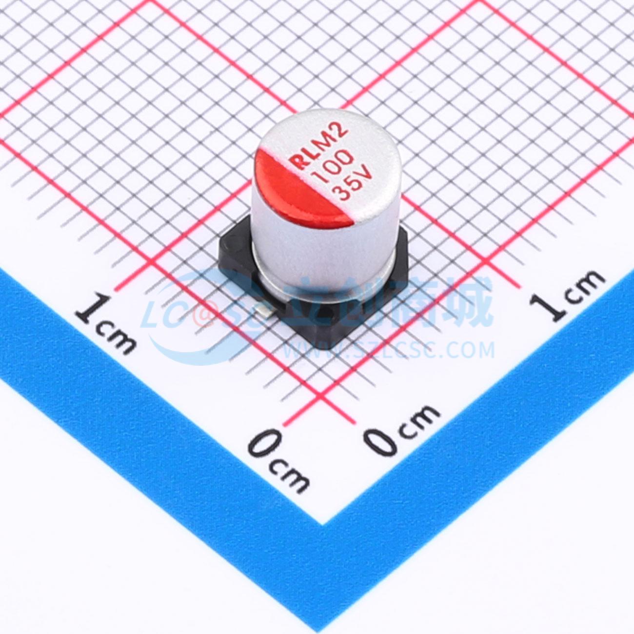 点击查看大图 JBLM2101M035C077RTM 100UF 35V实物图