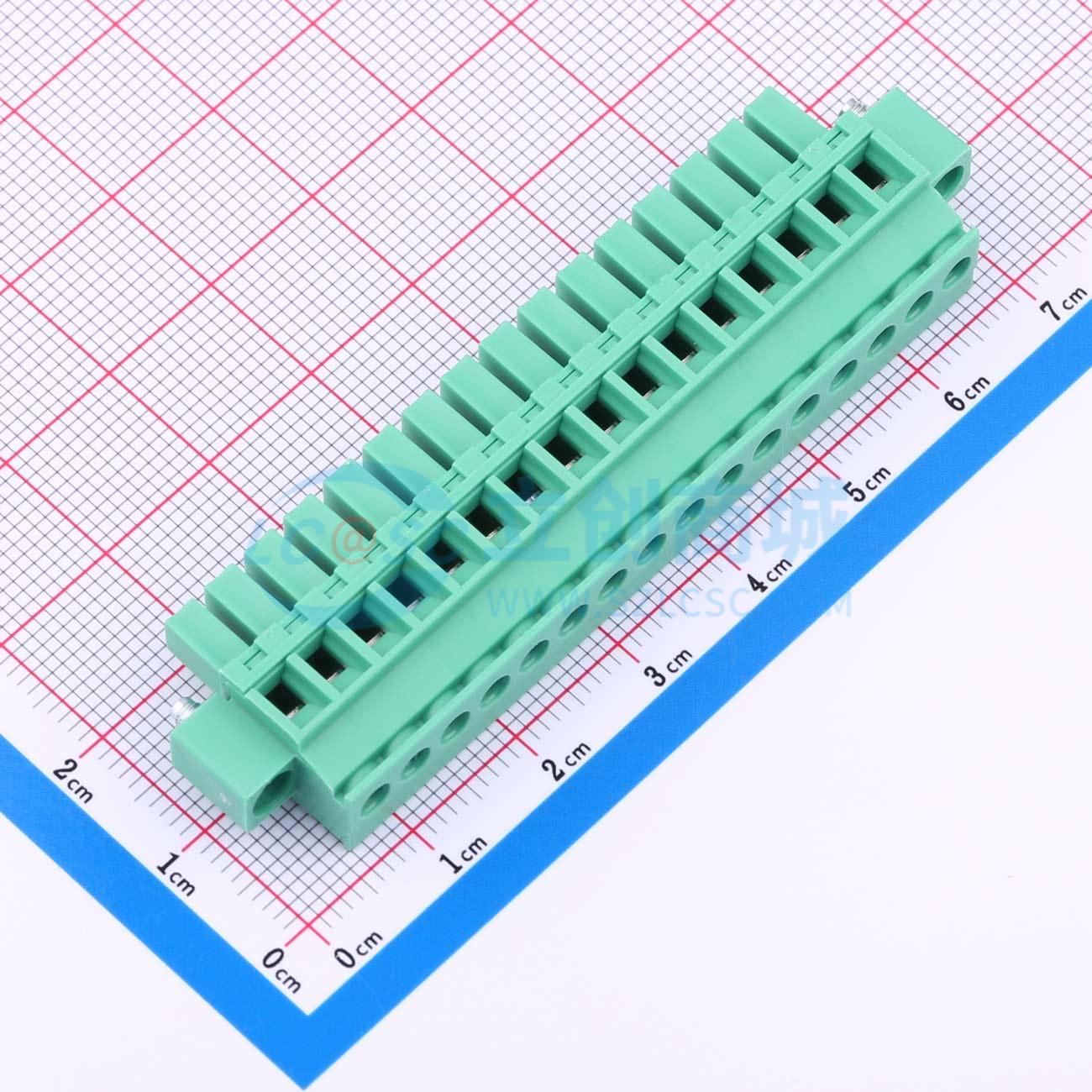 点击查看大图 MX15EDGKBM-3.81-16P-GN01-Cu-Y-A实物图