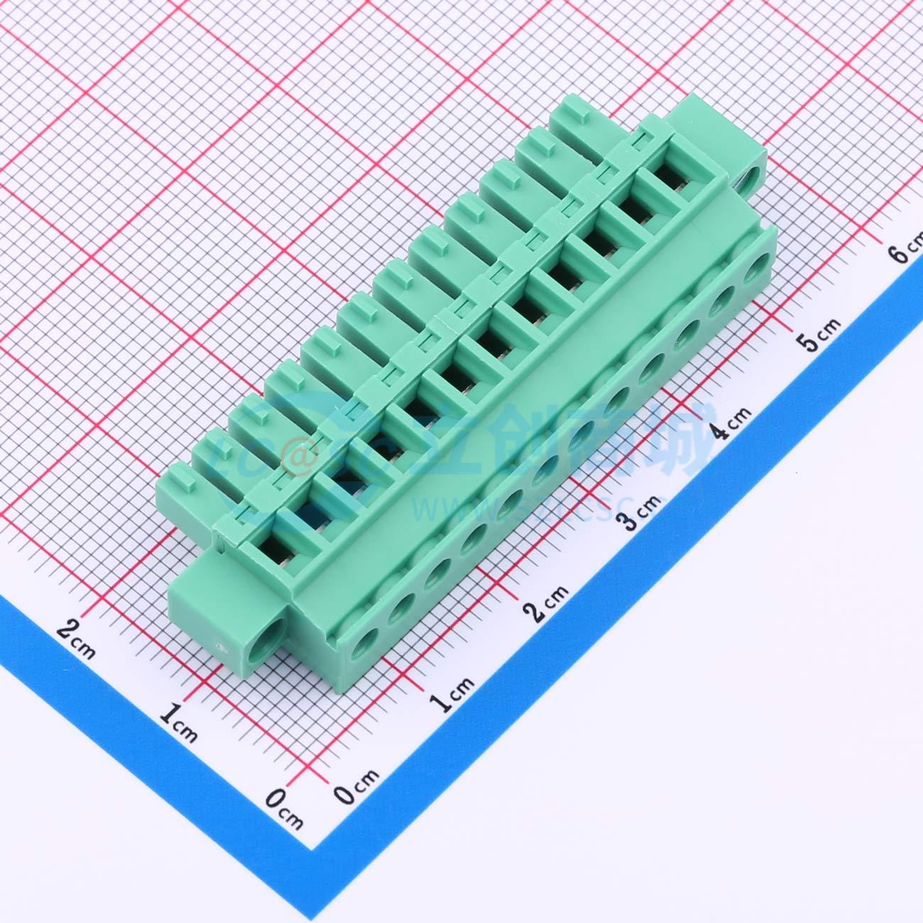 MX15EDGKAM-3.81-12P-GN01-Cu-Y-A实物图
