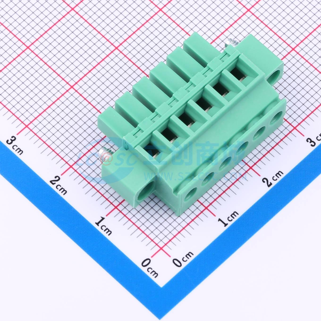 点击查看大图 MX15EDGKBM-3.81-06P-GN01-Cu-Y-A实物图